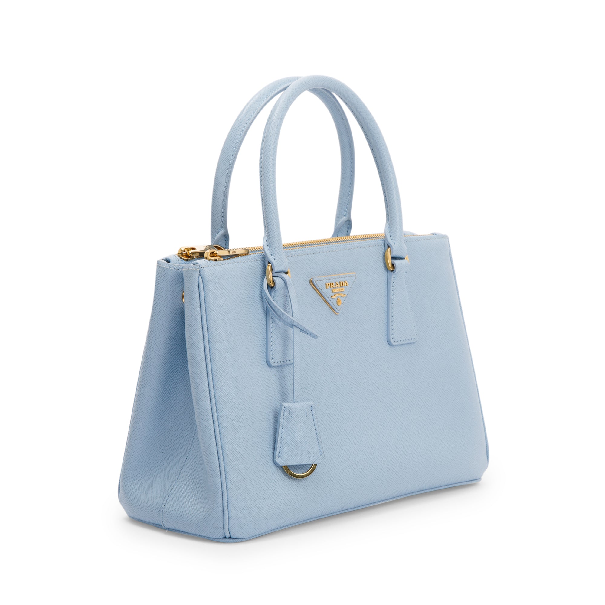 Prada Medium Saffiano Lux Galleria Double Zip Tote w/ Strap & Box