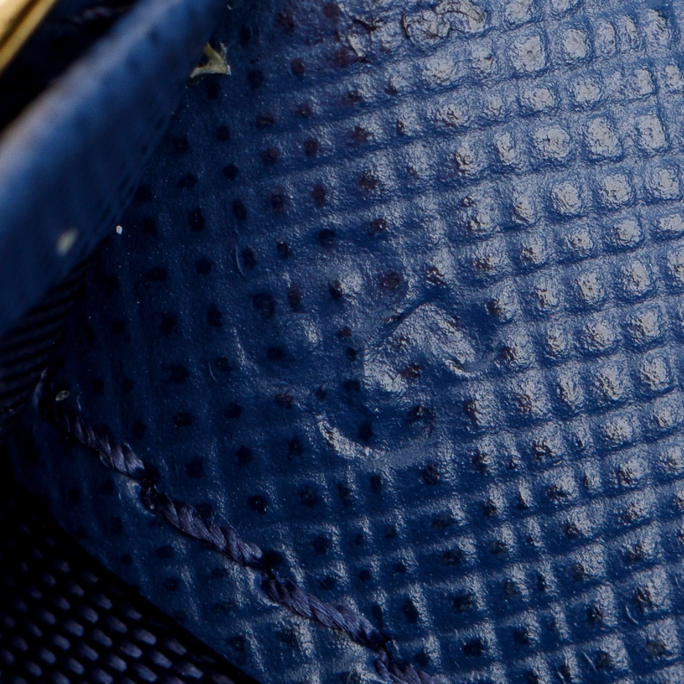 Prada Navy Saffiano Metal Wallet on Chain w/ Box & Authenticity Card