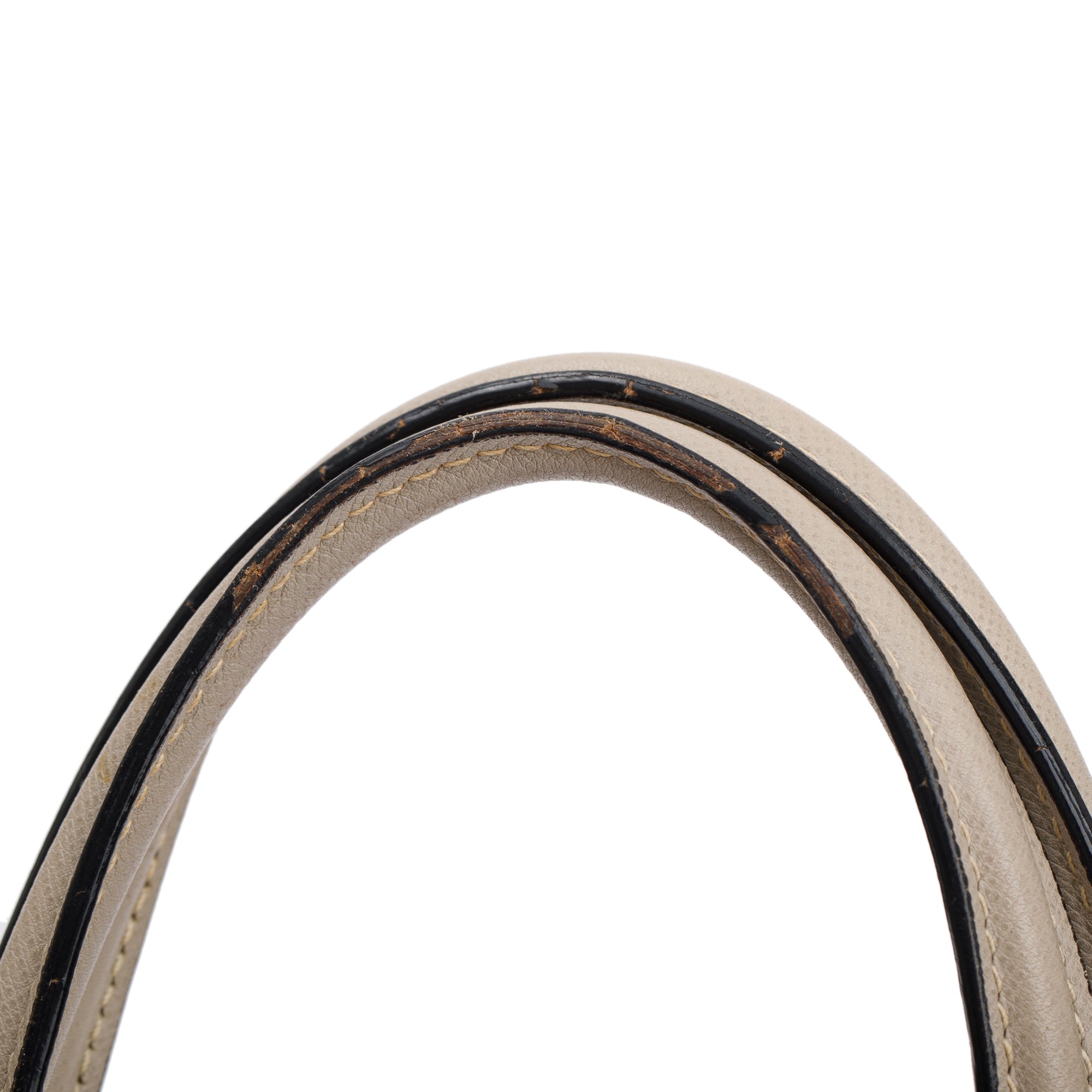 Prada Neutral Saffiano Soft Leather Tote w/ Strap