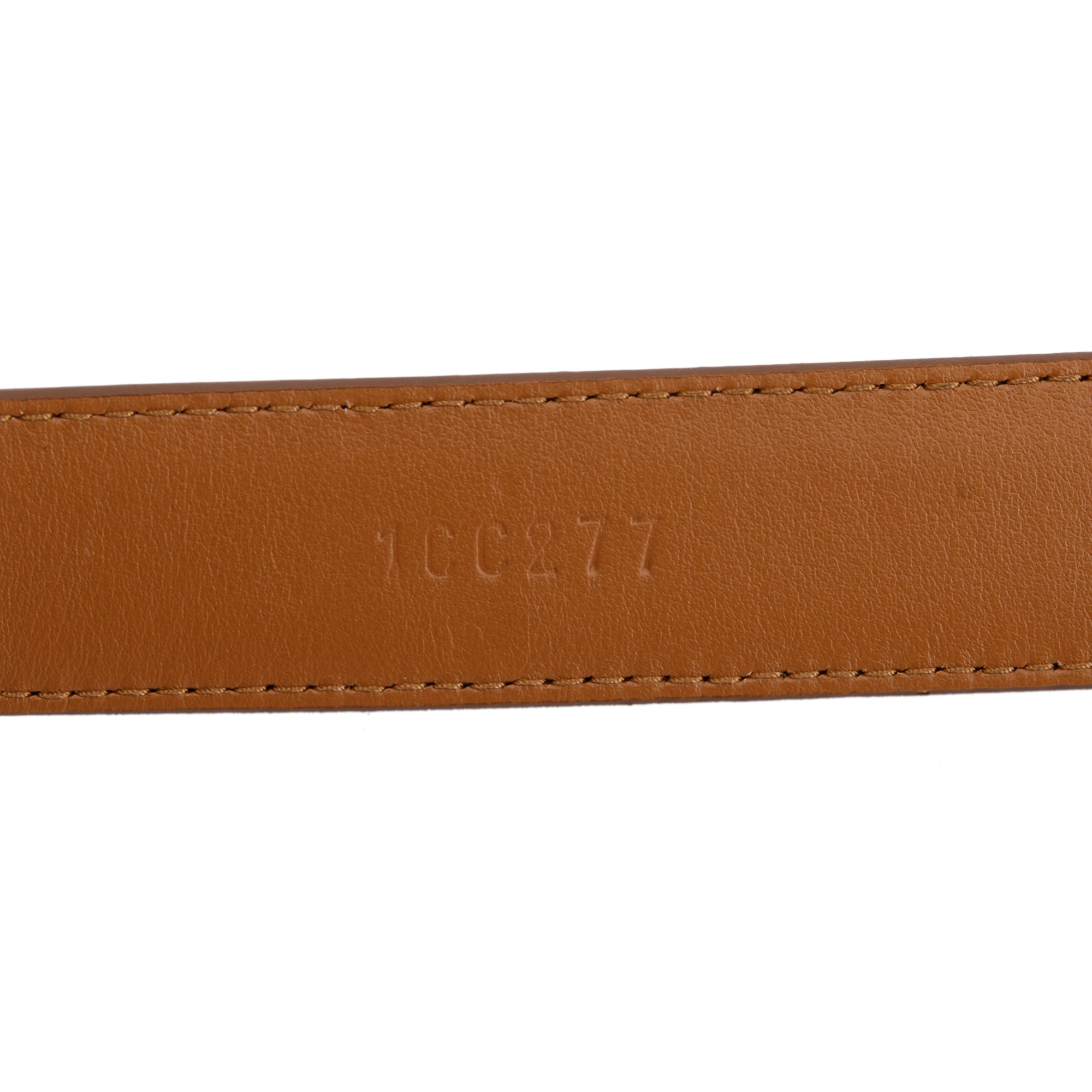 Prada Oval Savoia Logo Buckle Saffiano Leather Belt w/ Box