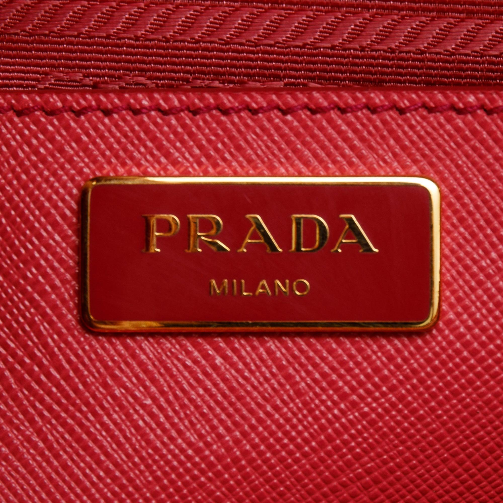 Prada Pink Medium Saffiano Lux Promenade Tote