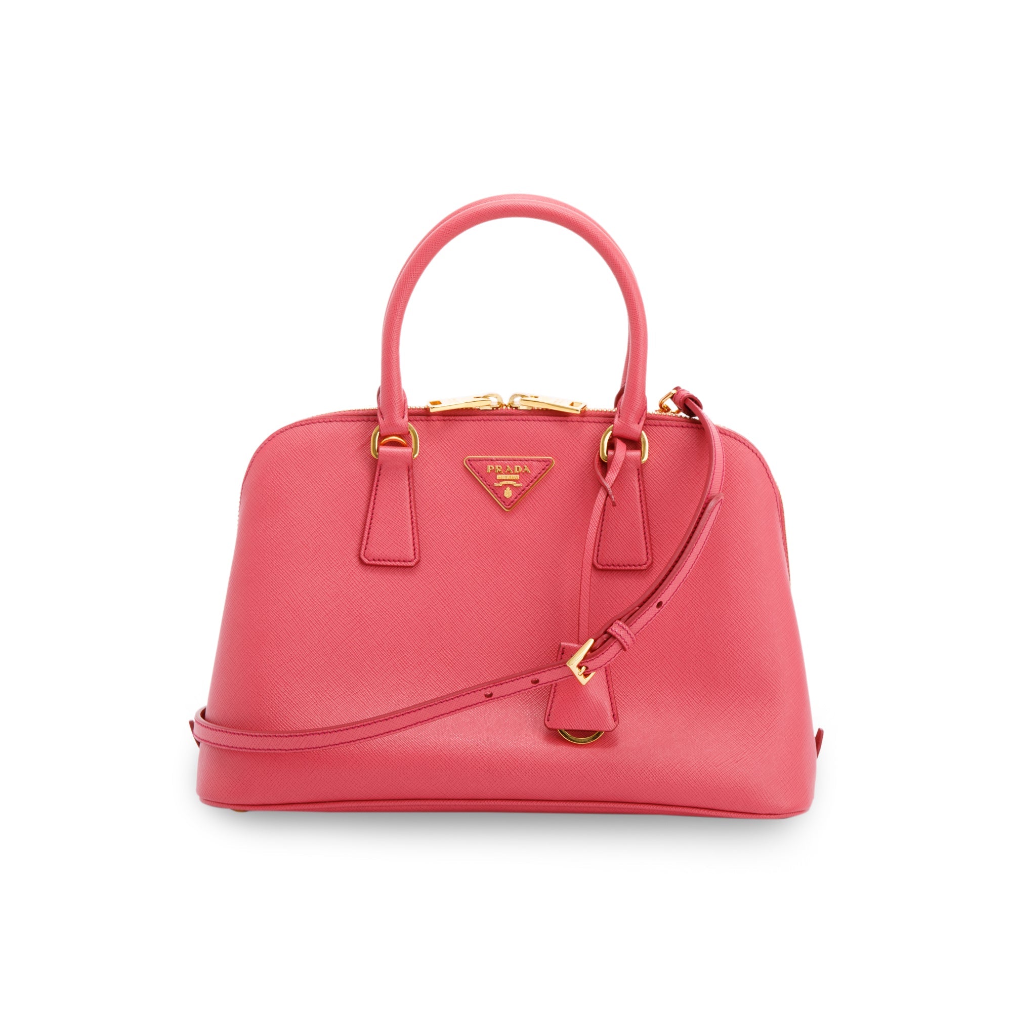 Prada Pink Medium Saffiano Lux Promenade Tote