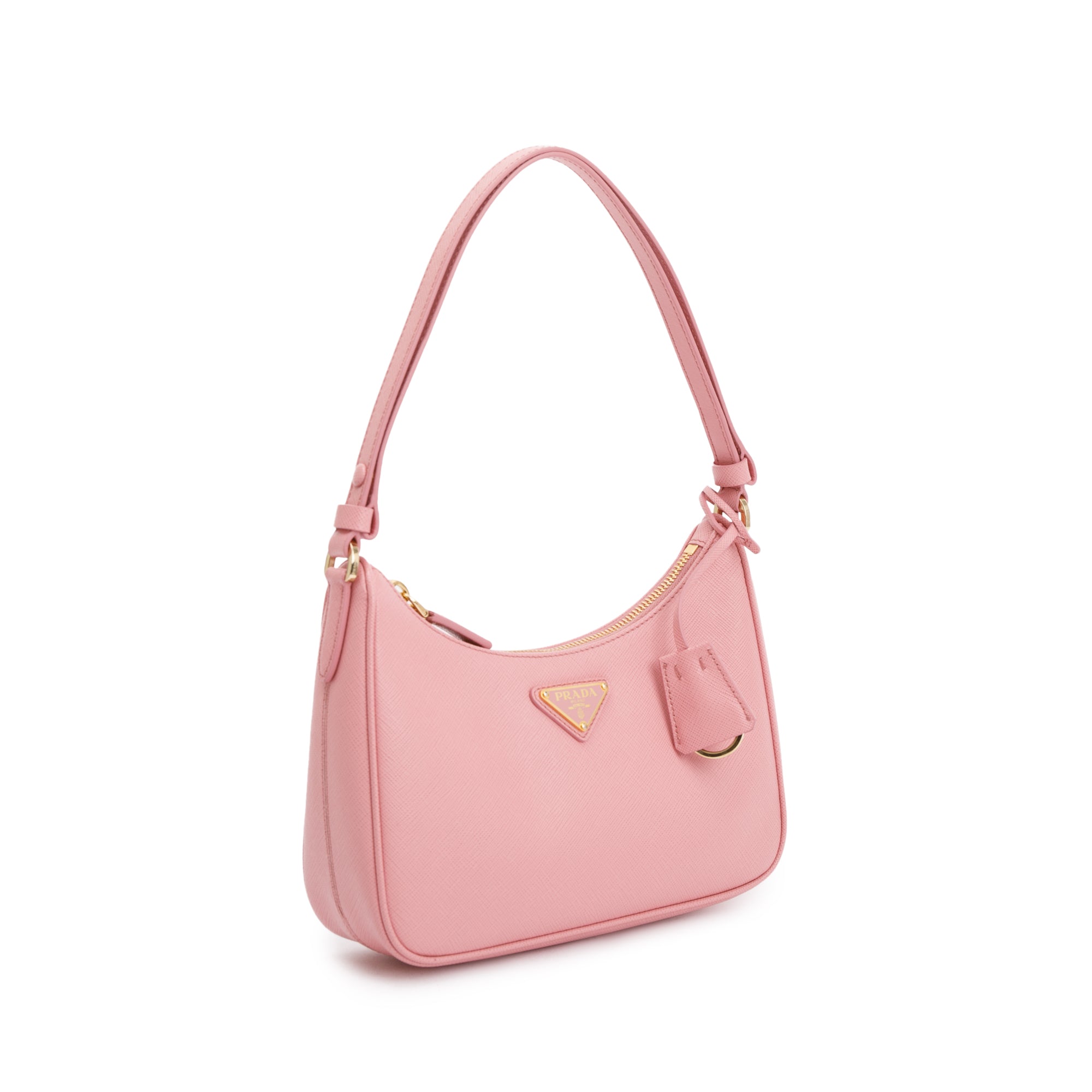 Prada Pink Re-Edition Saffiano Leather Mini Bag w/ Box