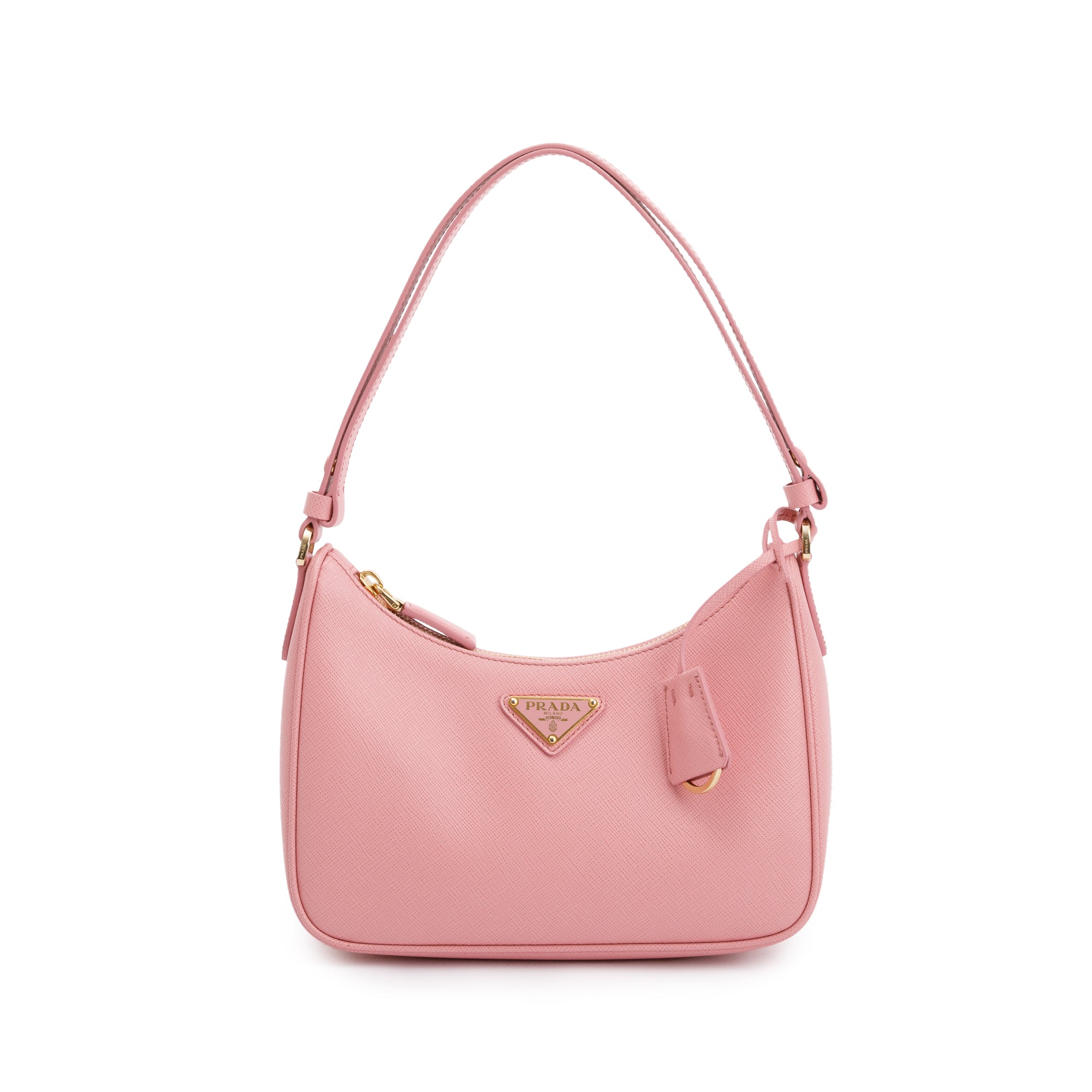Prada Pink Re-Edition Saffiano Leather Mini Bag w/ Box
