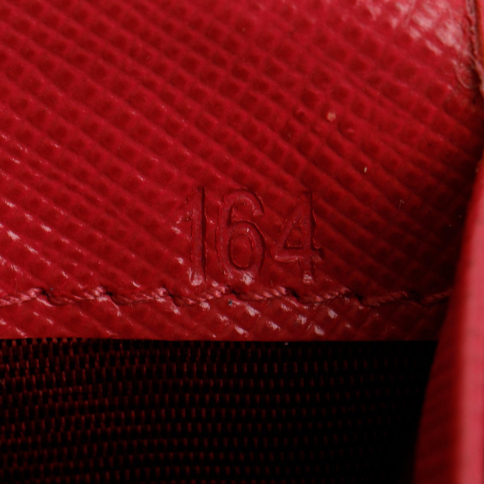 Prada Pink Saffiano Leather Continental Wallet