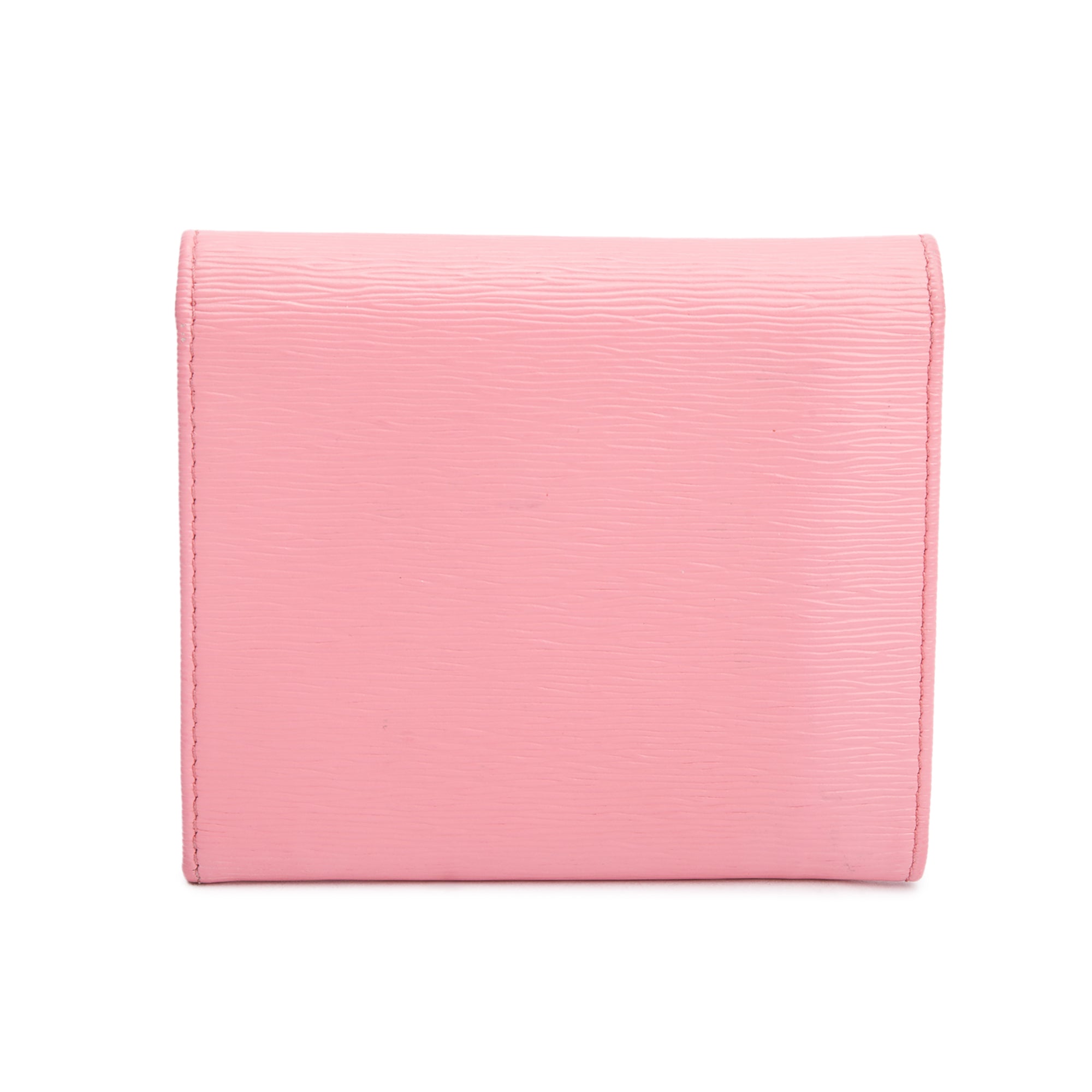 Prada Pink Saffiano Leather Continental Wallet