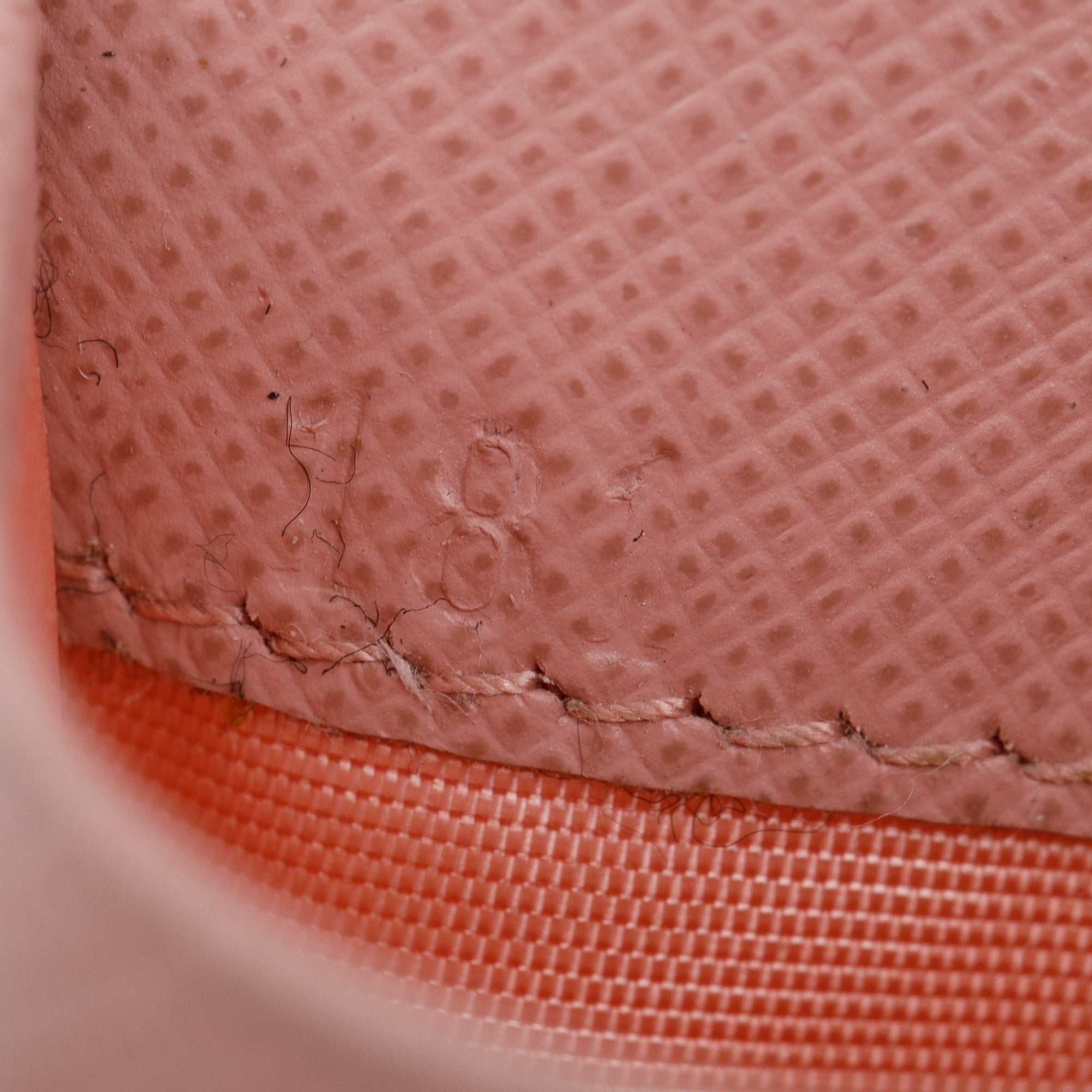 Prada Pink Saffiano Leather Zip Card Holder w/ Box