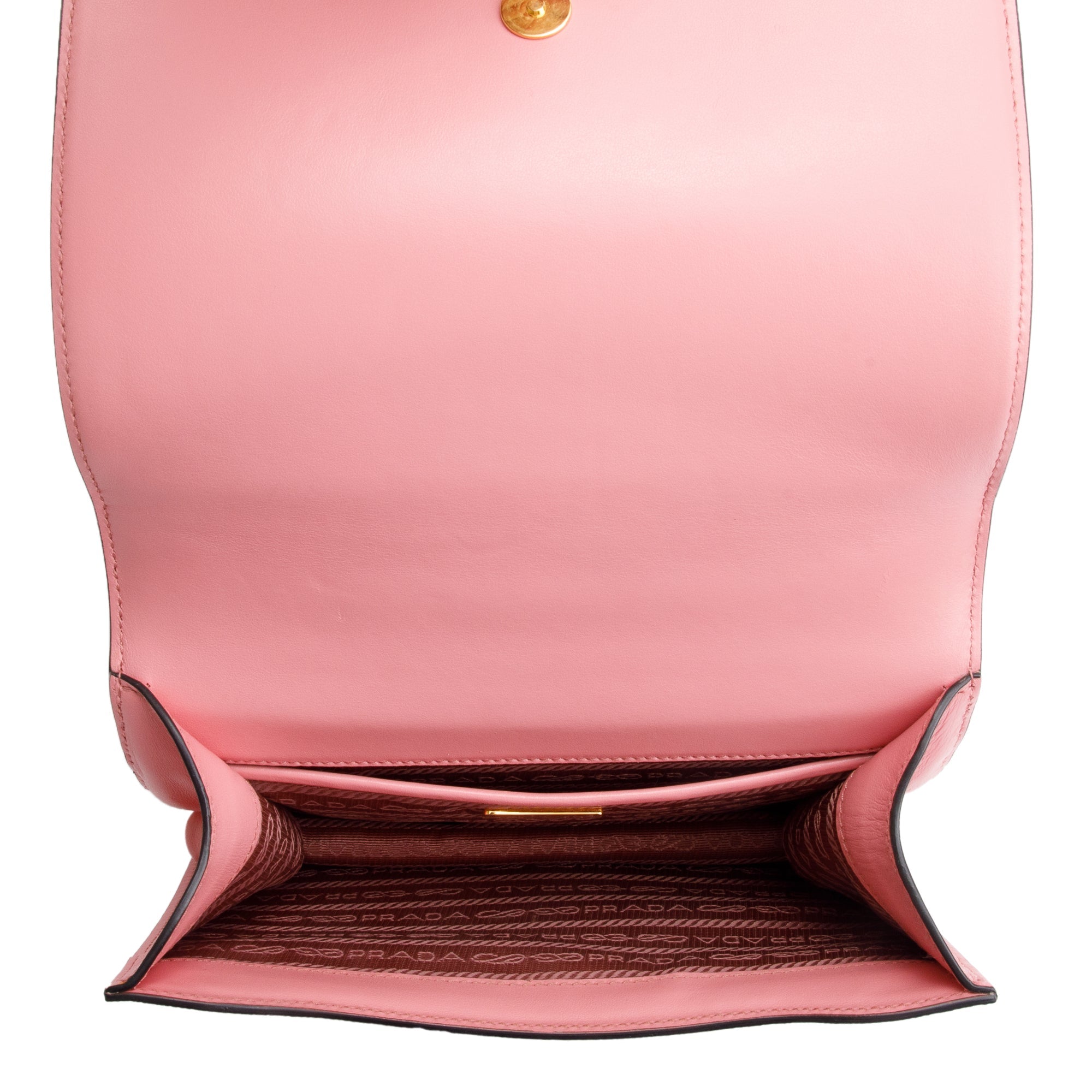 Prada Pink Saffiano Lux Chain Shoulder Bag w/ Authenticity Card