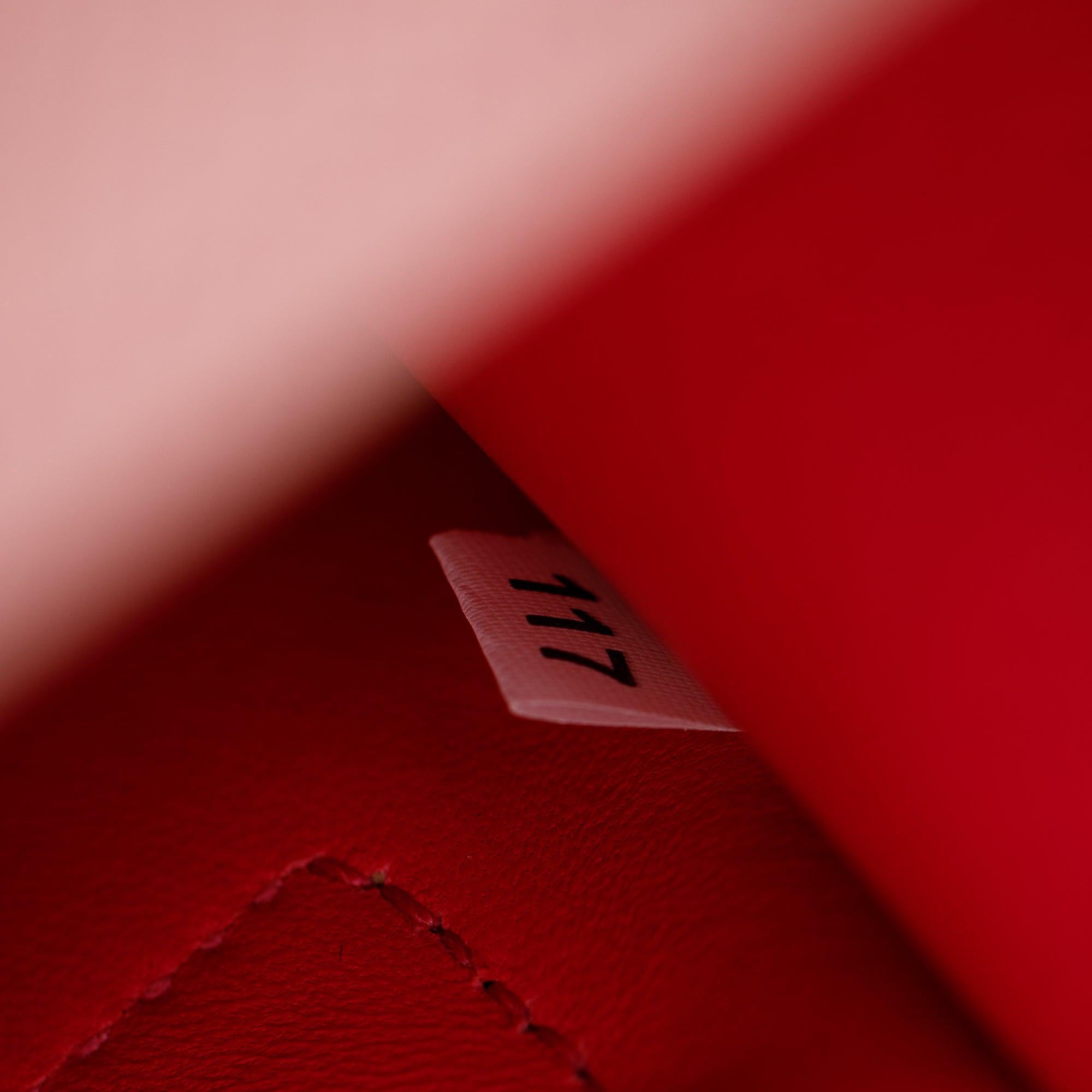 Prada Pink Saffiano Lux Medium Cuir Double Tote w/ Strap