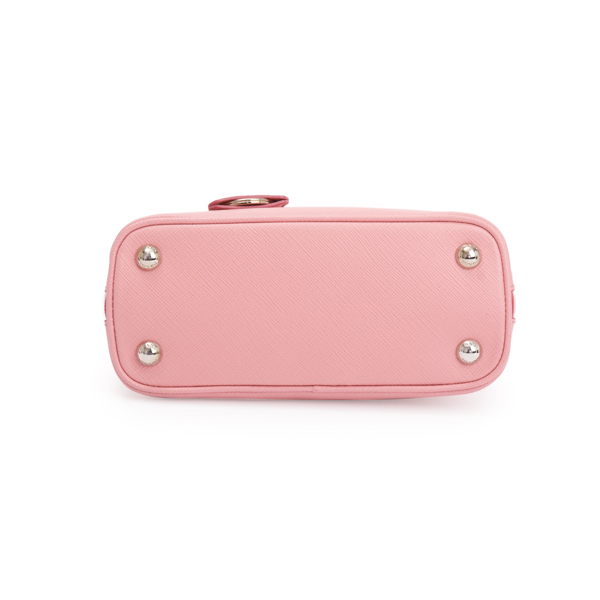 Prada Pink Saffiano Lux Mini Promenade Tote w/ Strap & Authenticity Card