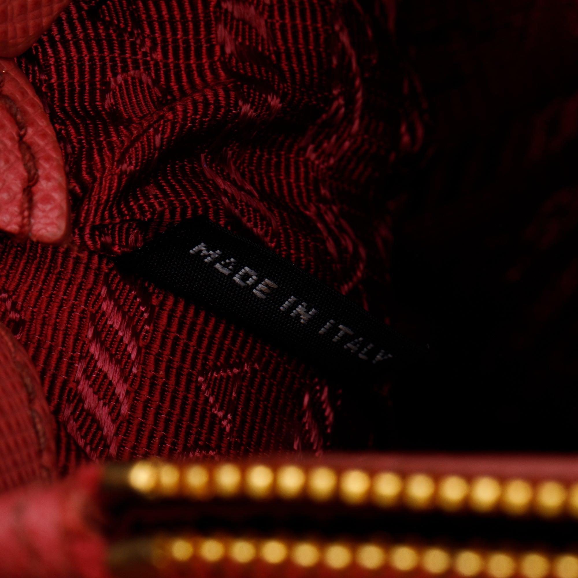 Prada Pink Saffiano Lux Small Promenade Tote w/ Authenticity Card