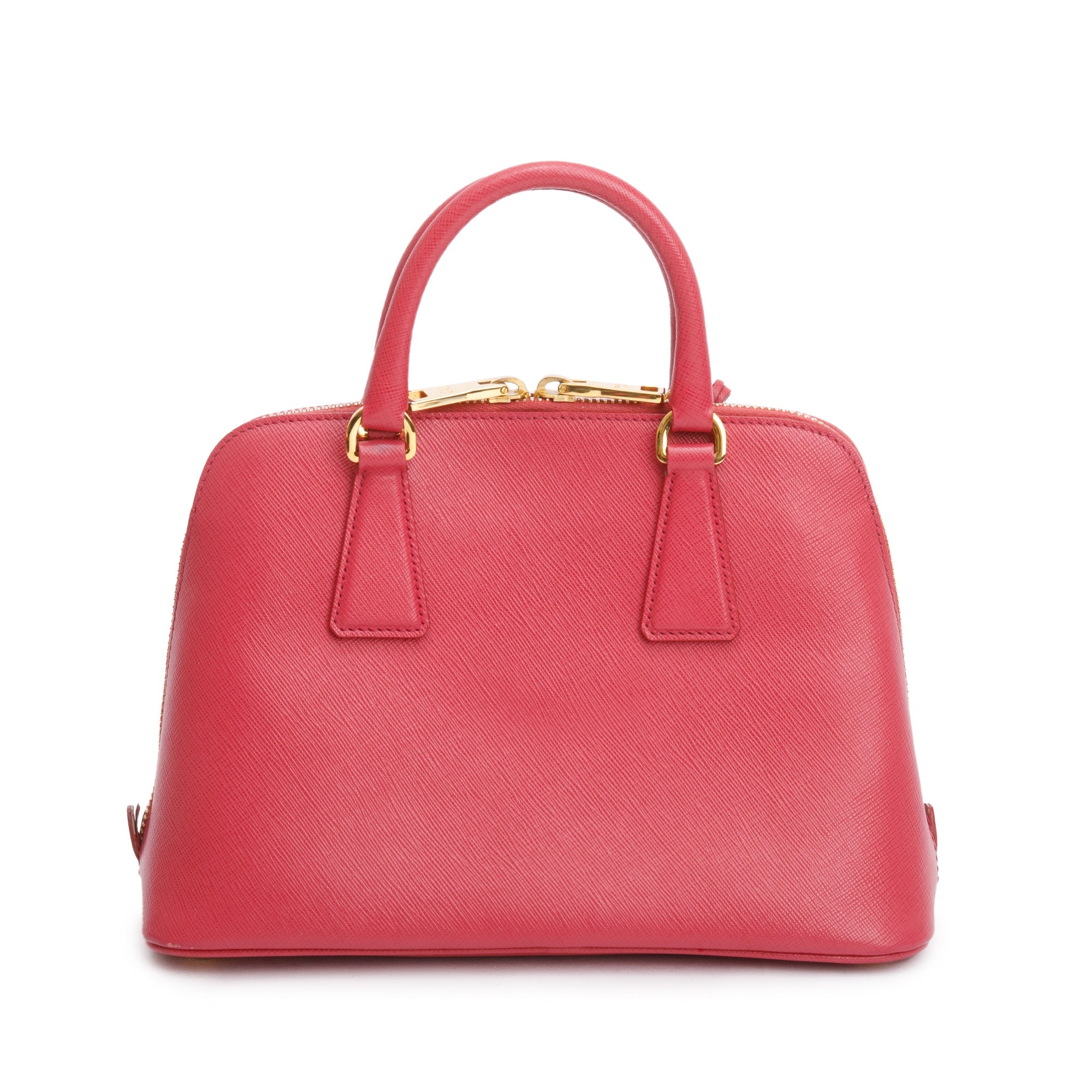 Prada Pink Saffiano Lux Small Promenade Tote w/ Strap & Authenticity Card