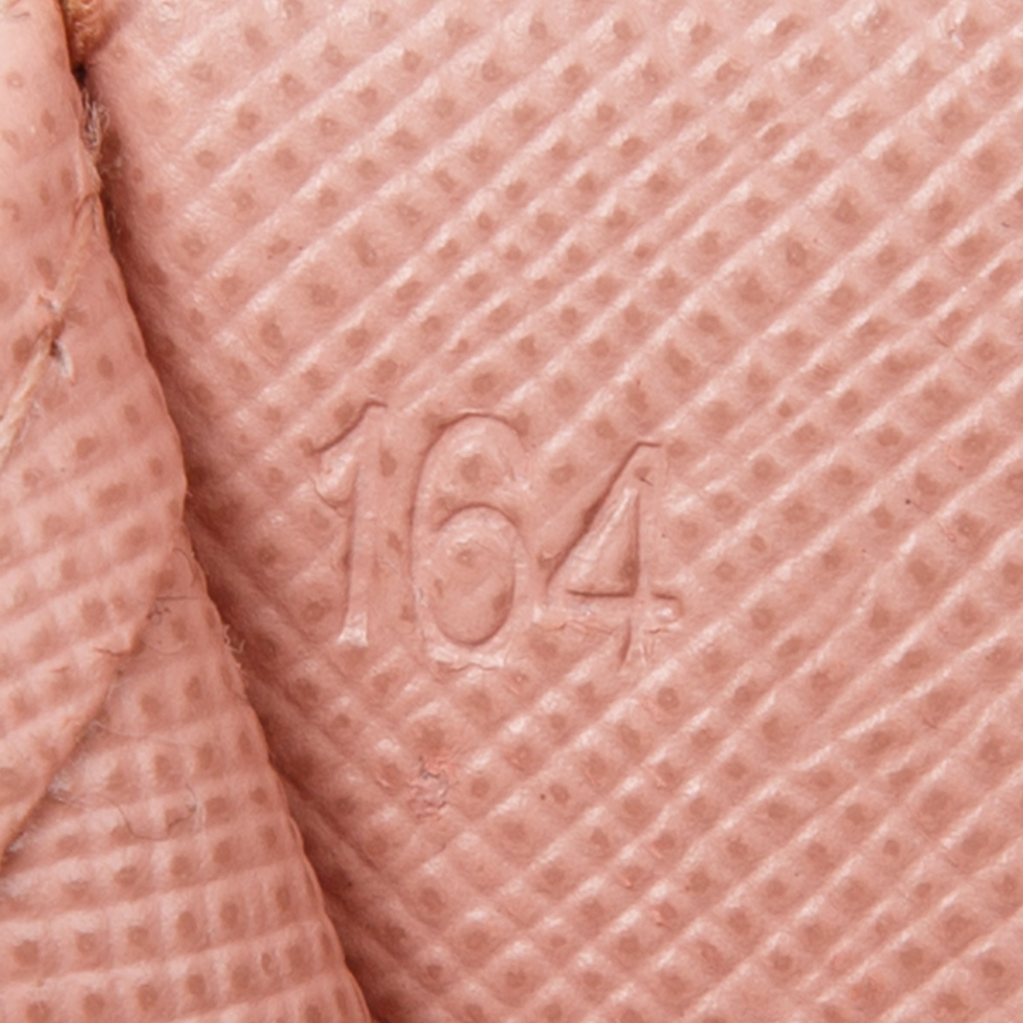 Prada Pink Saffiano Metal Flap Card Holder