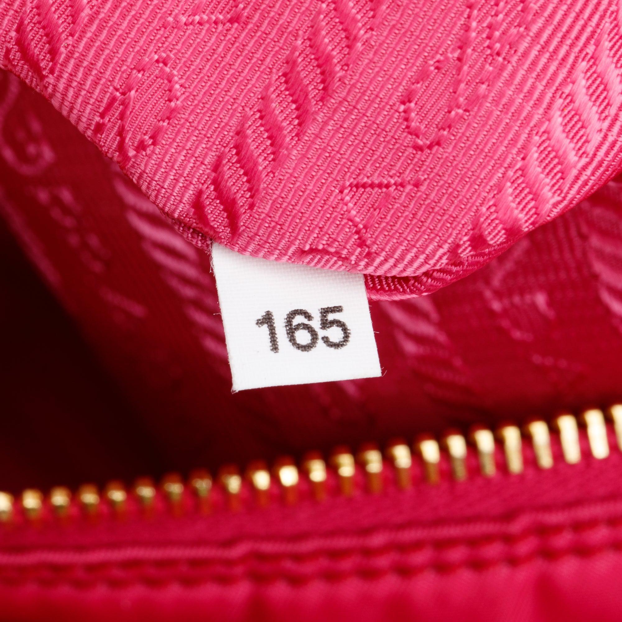Prada Pink Venice-Trimmed Tessuto Nylon Sacca Shoulder Bag