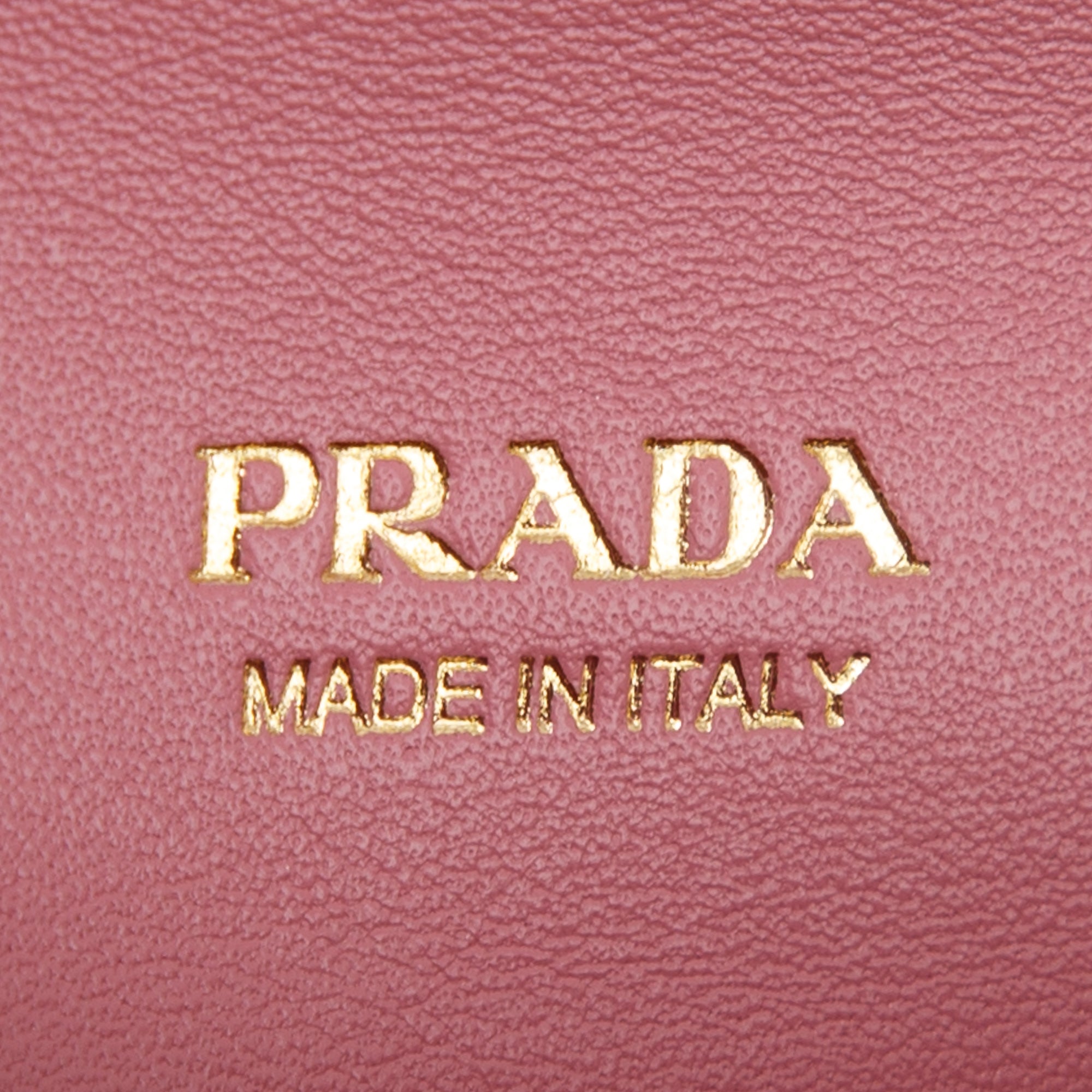 Prada Pink Vitello Move Envelope Wallet