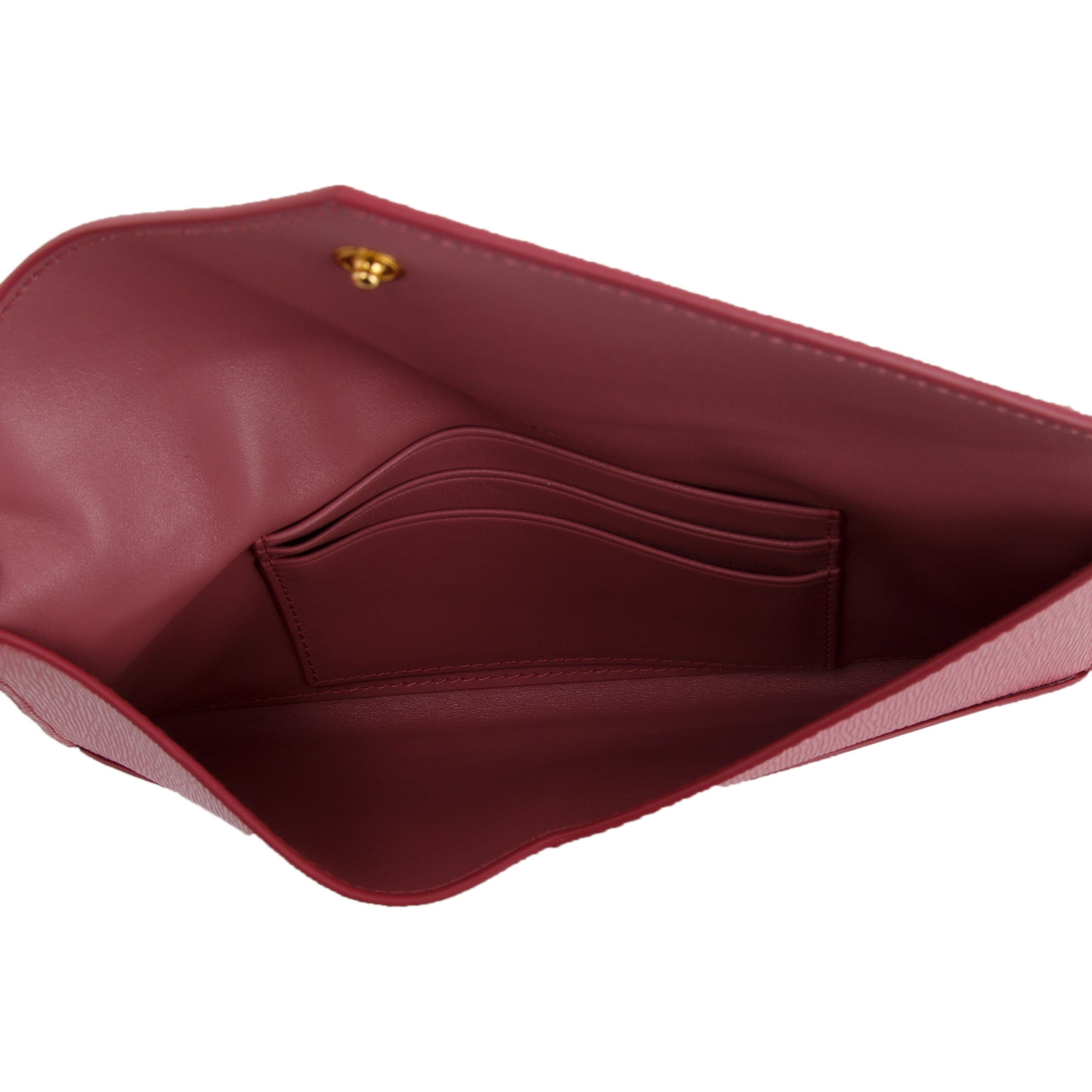 Prada Pink Vitello Move Envelope Wallet