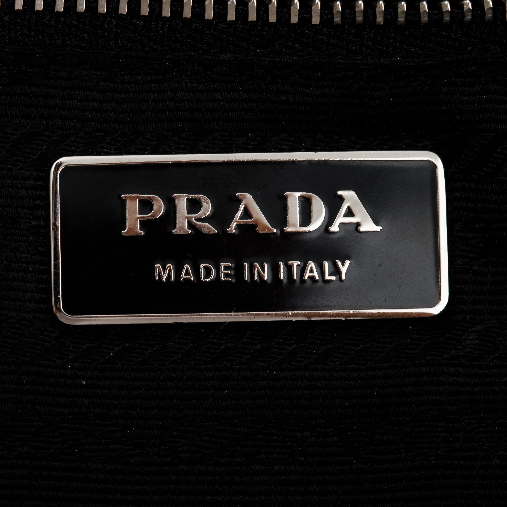 Prada Purple Leather-Trimmed Tessuto Nylon Shoulder Bag