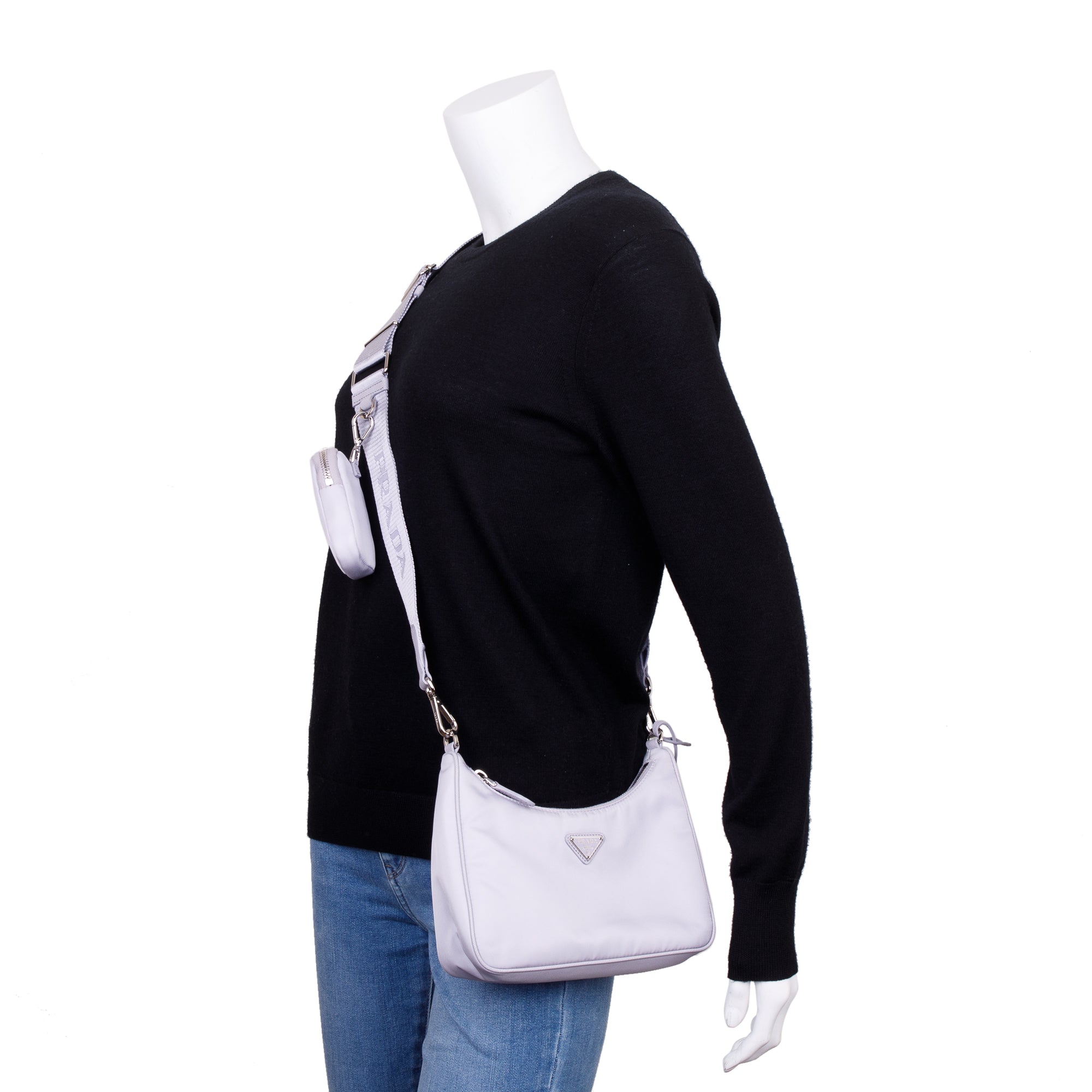 Prada Purple Re-Edition 2005 Re-Nylon Shoulder Bag