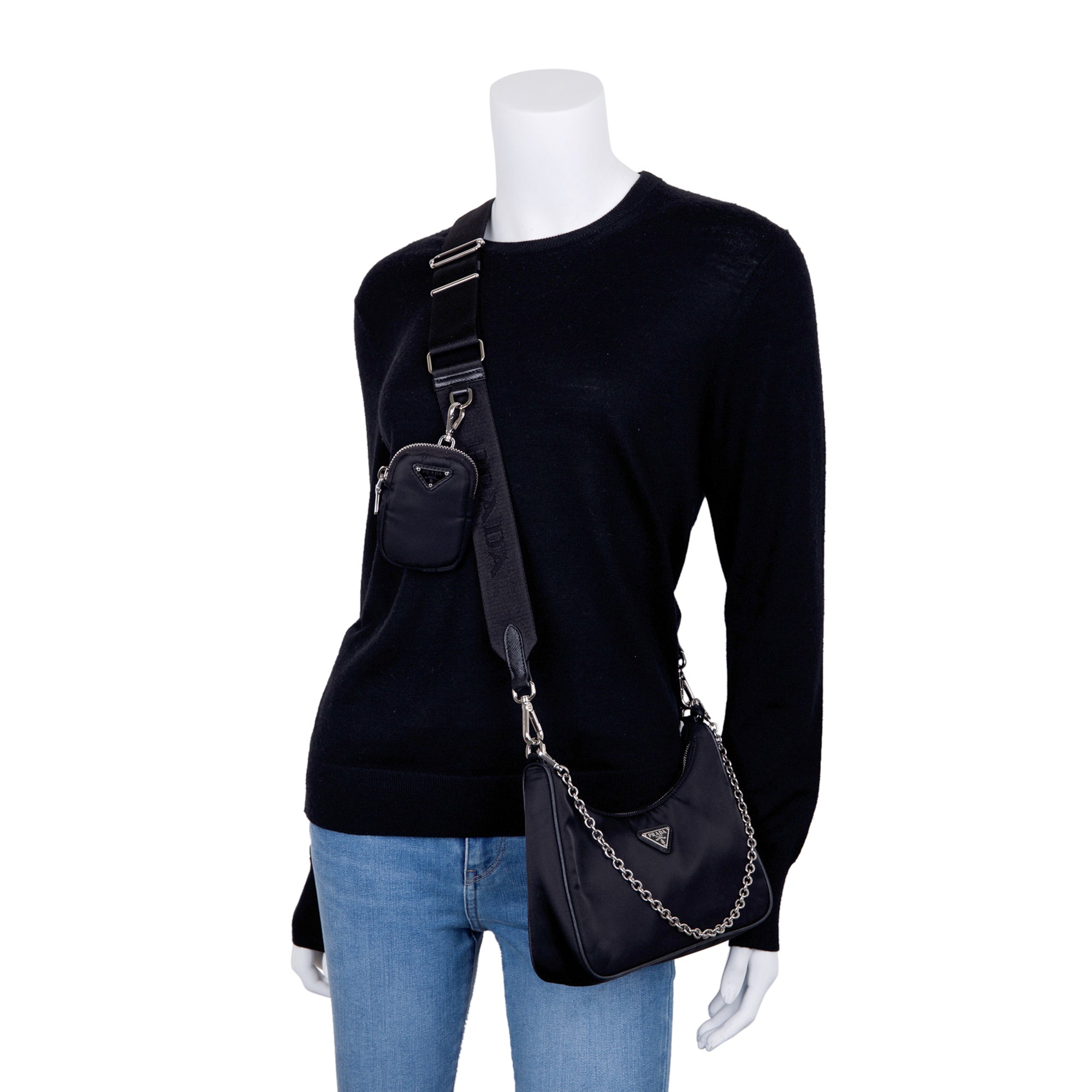 Prada Re-Edition 2005 Nylon Shoulder Bag w/ Box