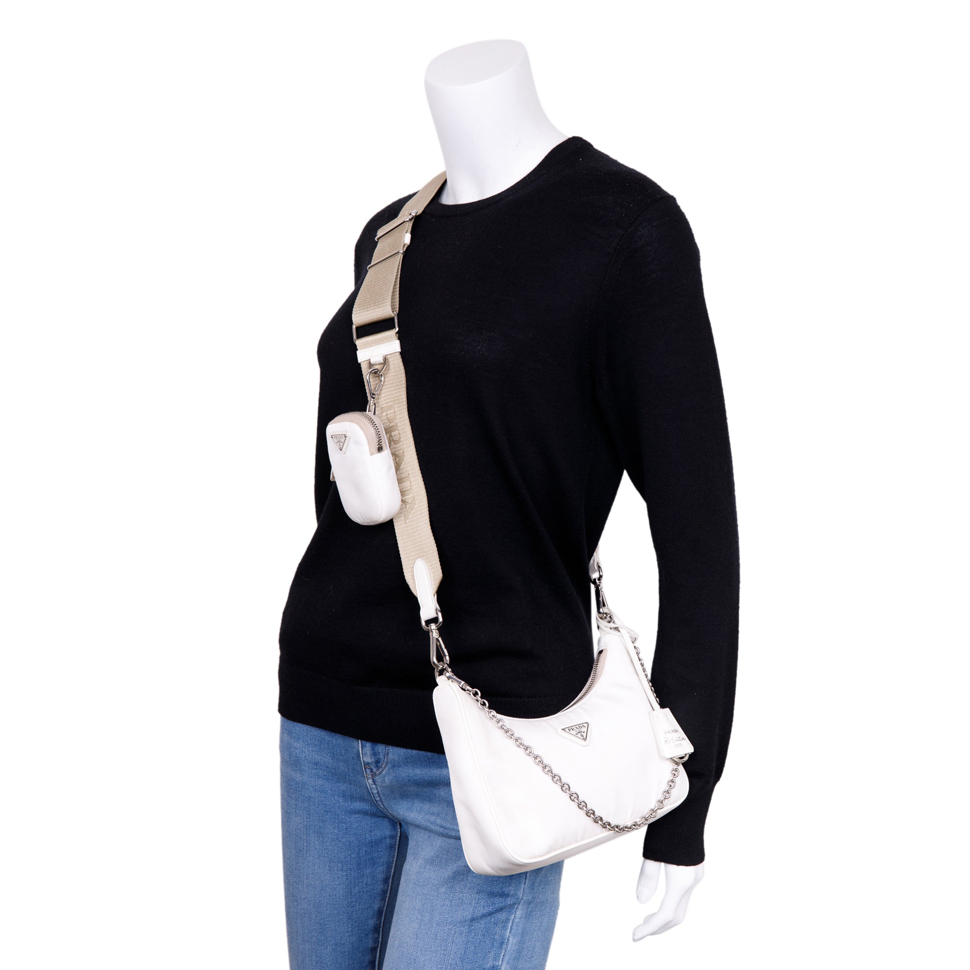 Prada Re-Edition 2005 Nylon Shoulder Bag w/ Box