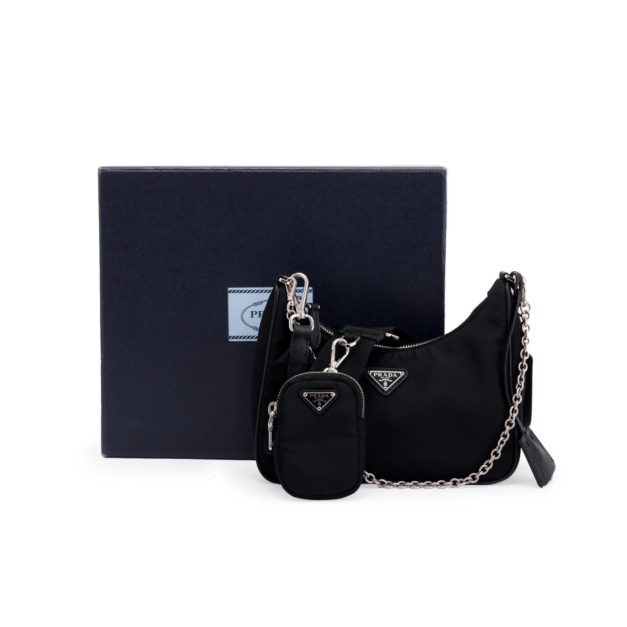 Prada Re-Edition 2005 Nylon Shoulder Bag w/ Box