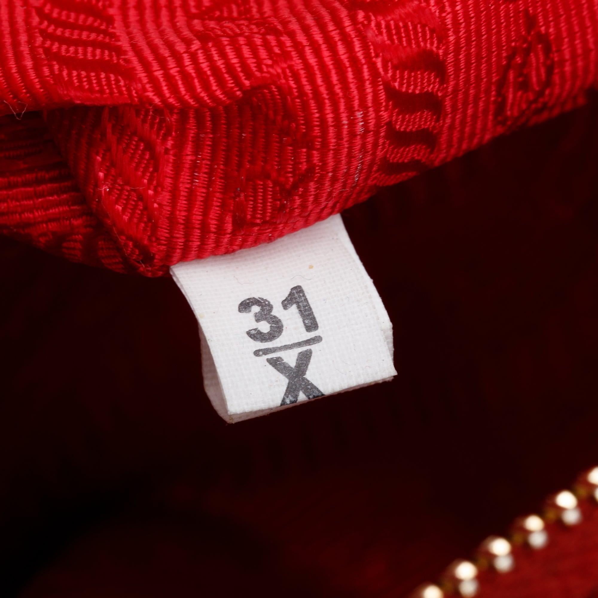 Prada Red Saffiano Lux Large Double Zip Galleria Tote