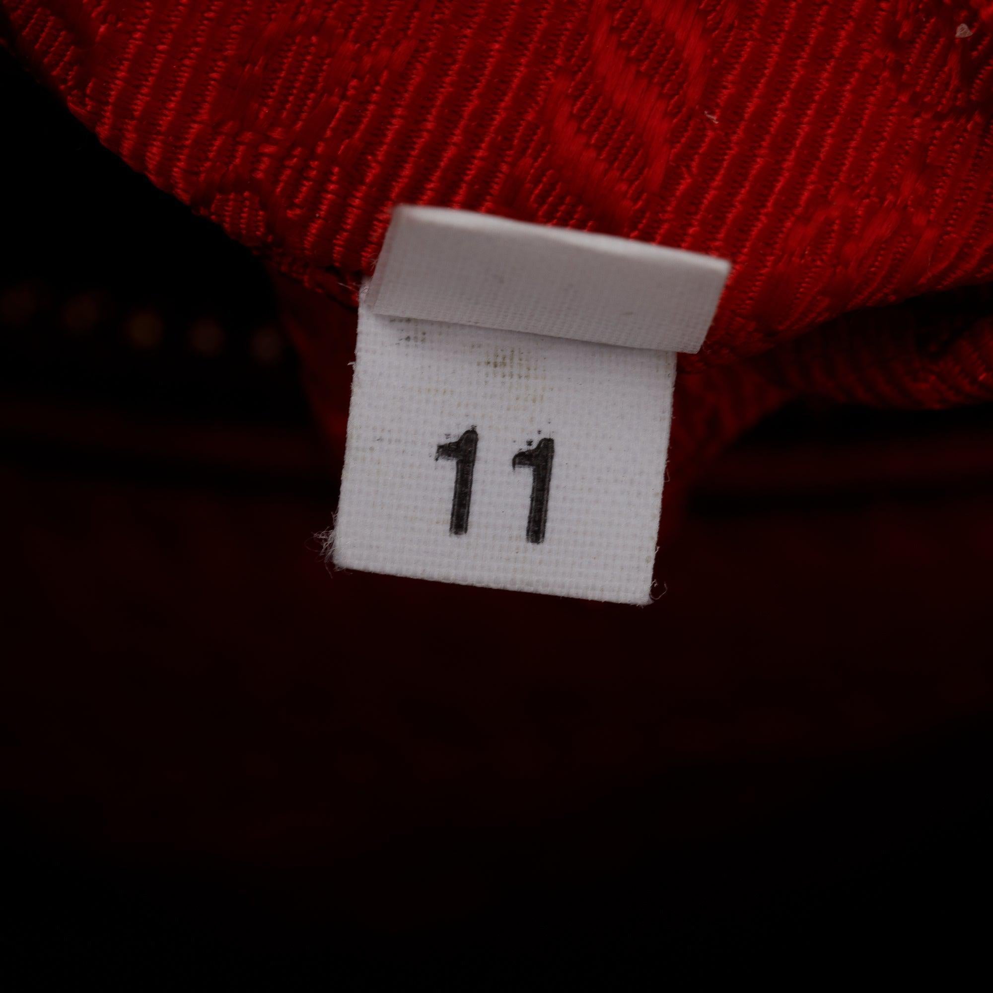 Prada Red Vitello Daino Leather Side Zip Hobo Bag