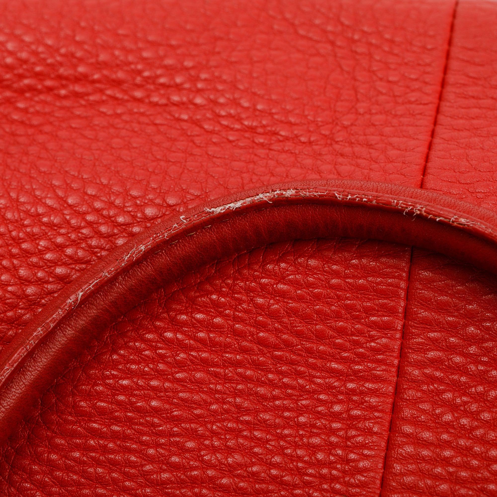 Prada Red Vitello Daino Shoulder Bag w/ Strap