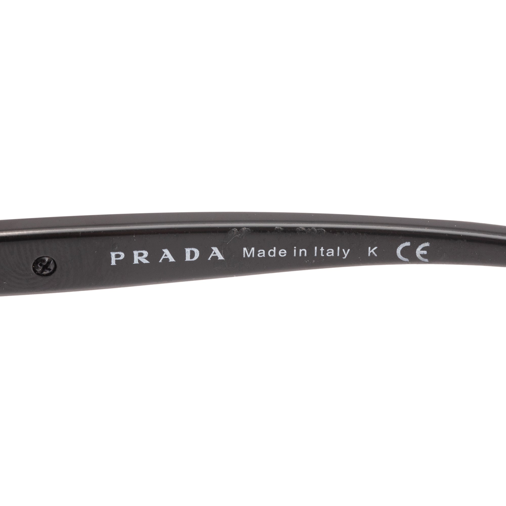 Prada SPR 080 Black Acetate Conceptual Sunglasses w/ Case