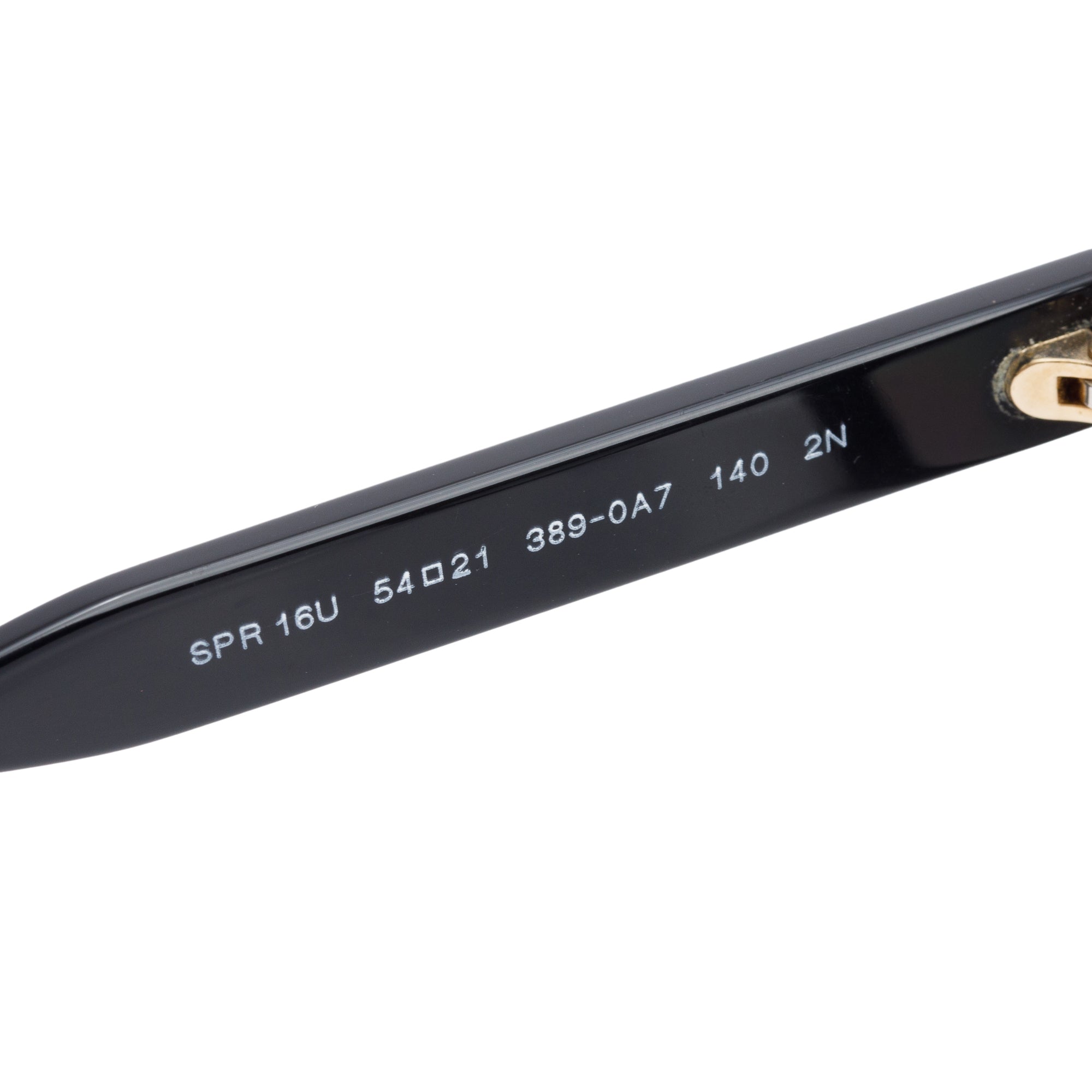 Prada SPR 16U Black/Havana Acetate Square Sunglasses w/ Box & Case