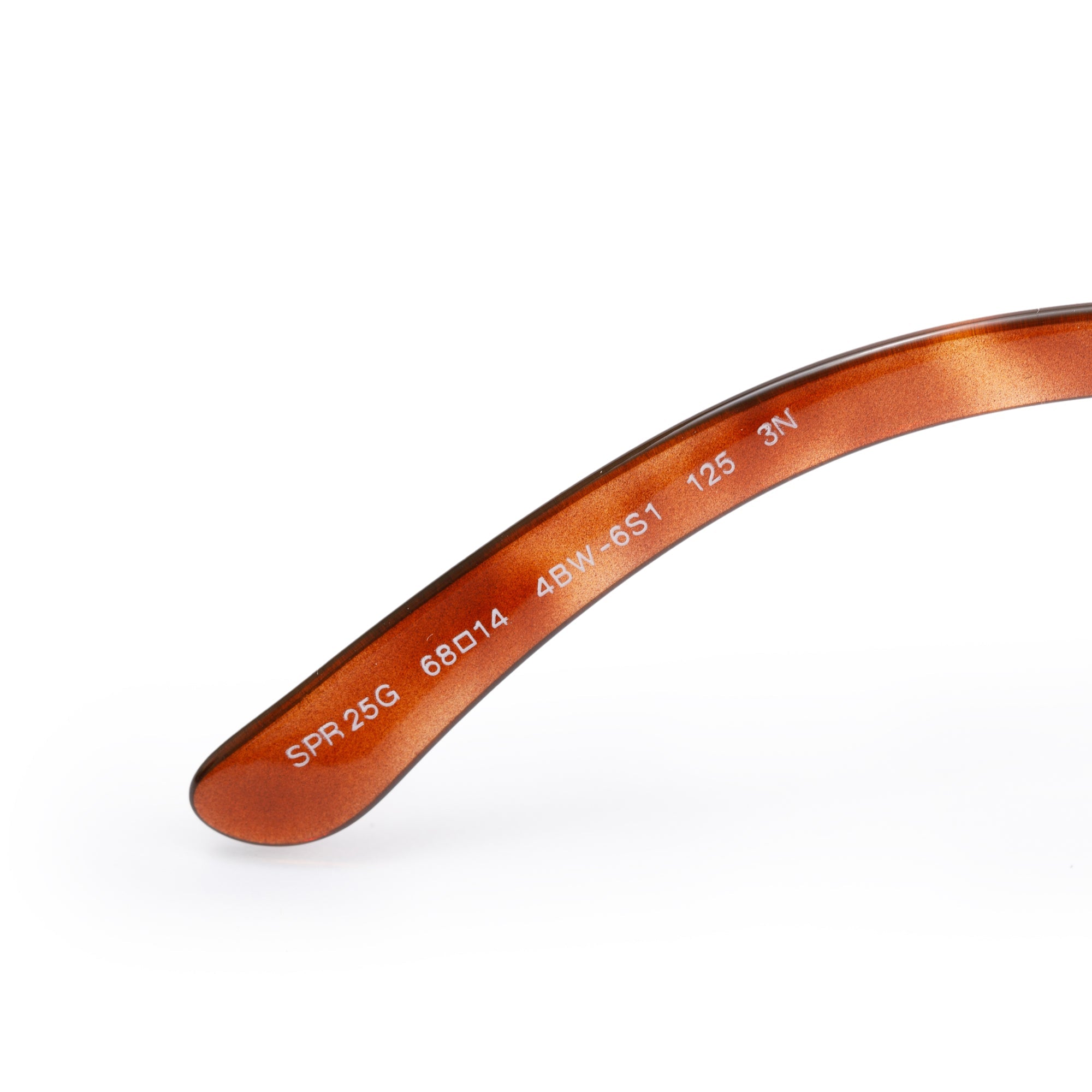 Prada SPR 25G Havana Acetate Gradient Shield Sunglasses w/ Box & Case