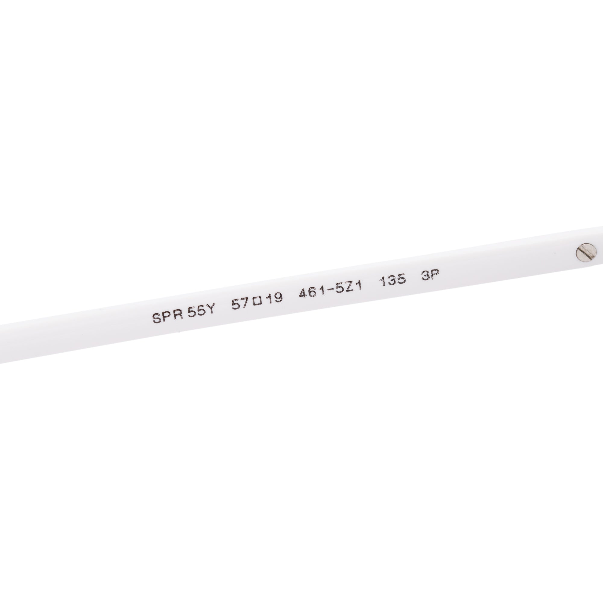 Prada SPR 55Y White Acetate Logo Square Sunglasses