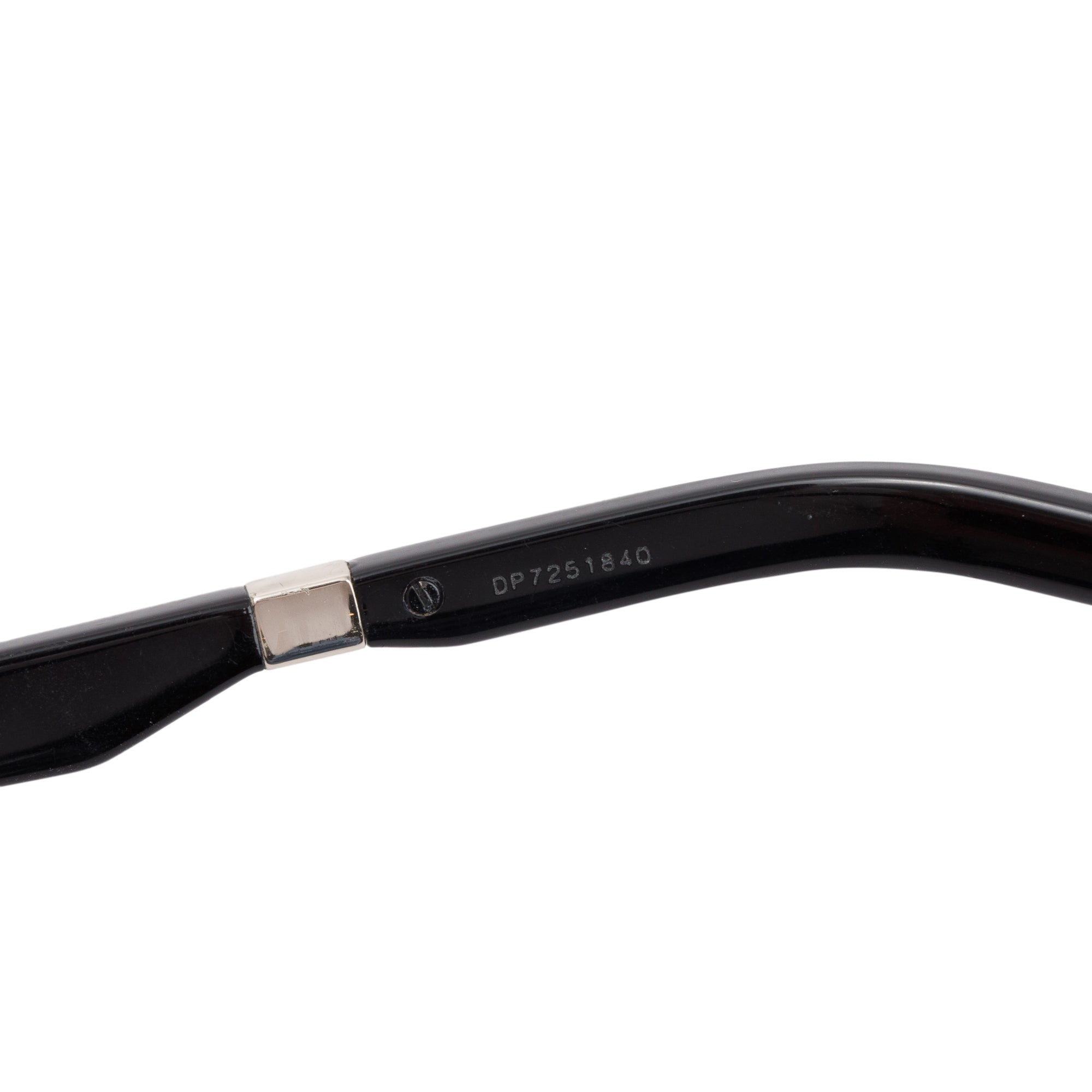 Prada SPR 61W Black Acetate Tinted Square Sunglasses w/ Case