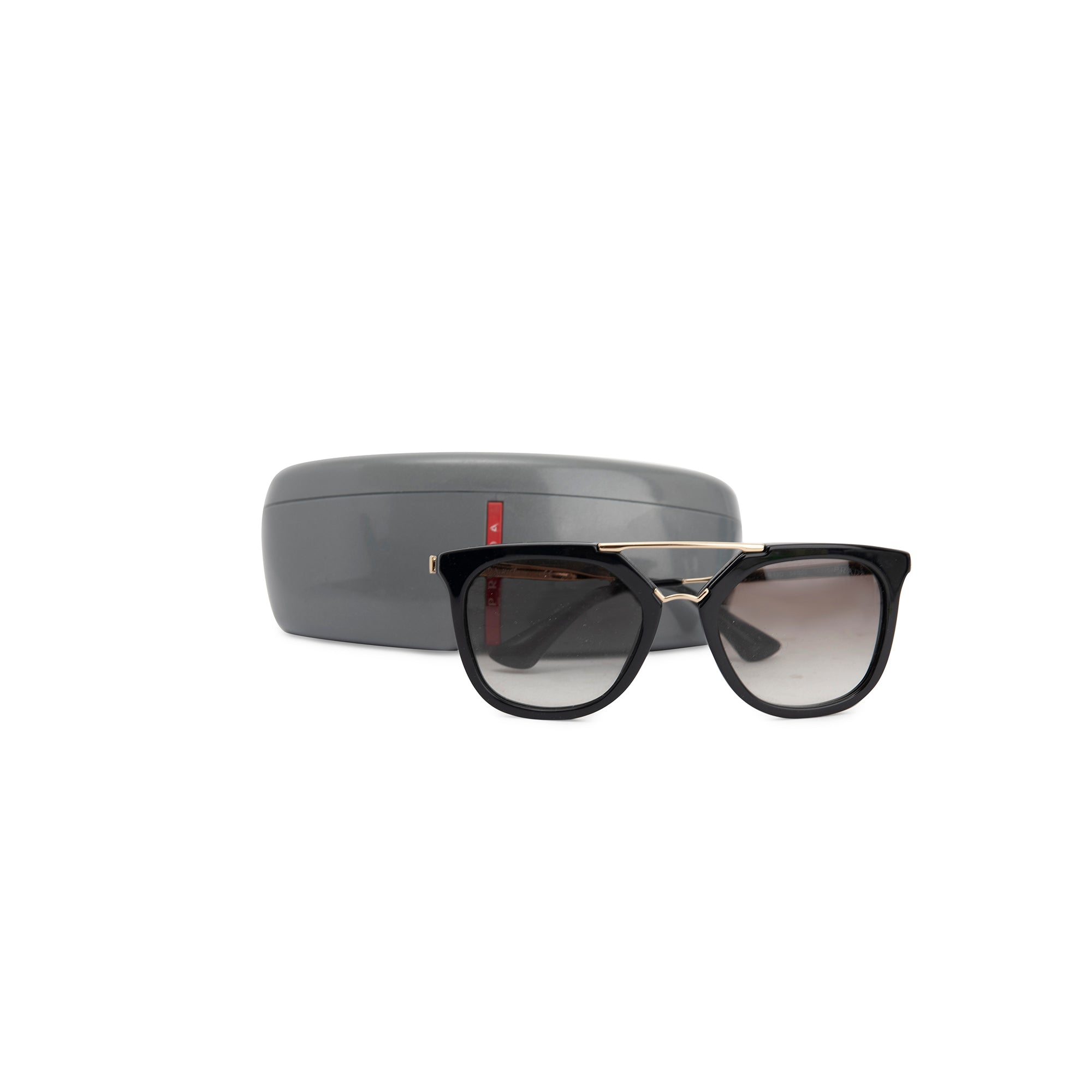 Prada SPR13Q Cinema Cat-Eye Gradient Sunglasses w/ Case