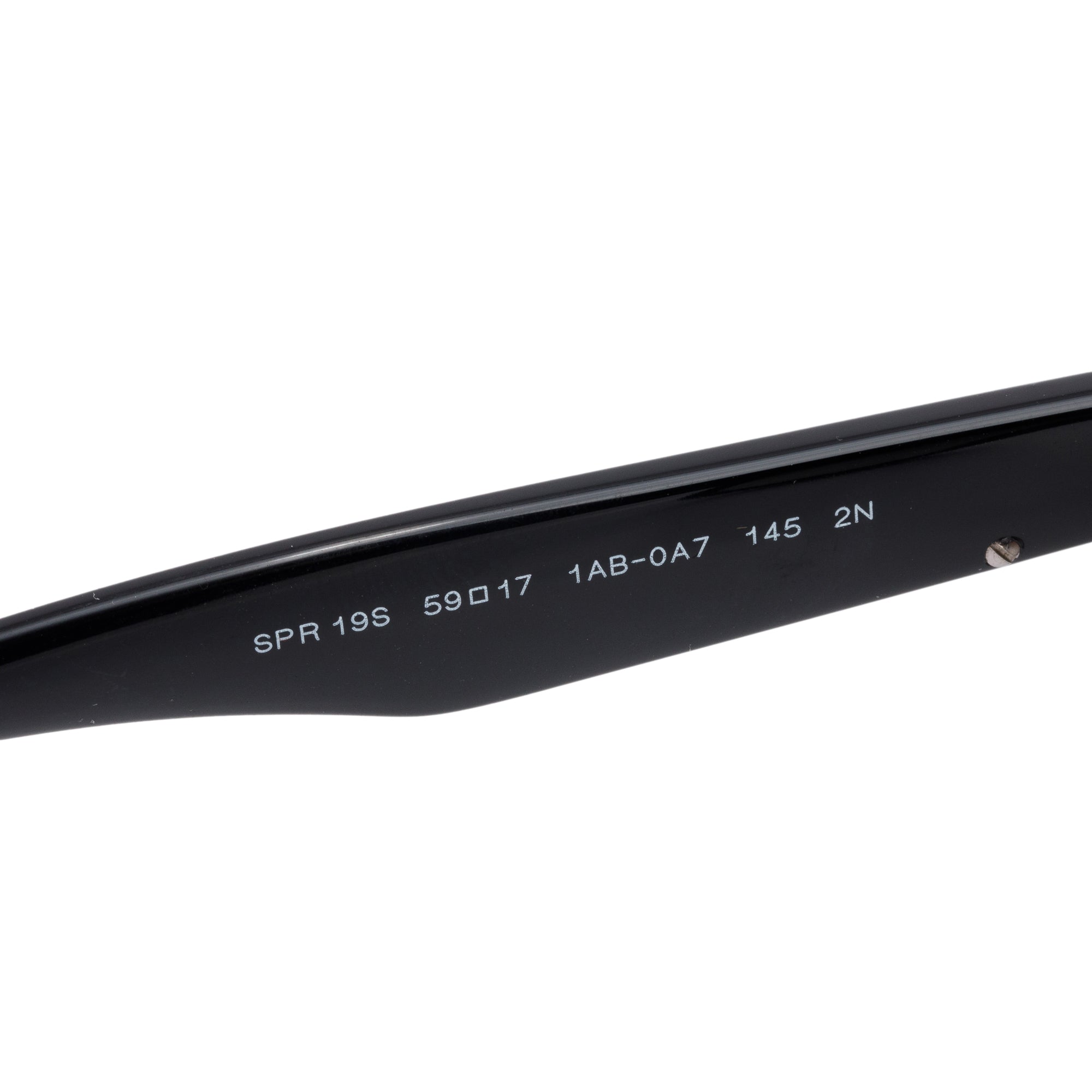 Prada SPR19S Black Acetate Square Sunglasses