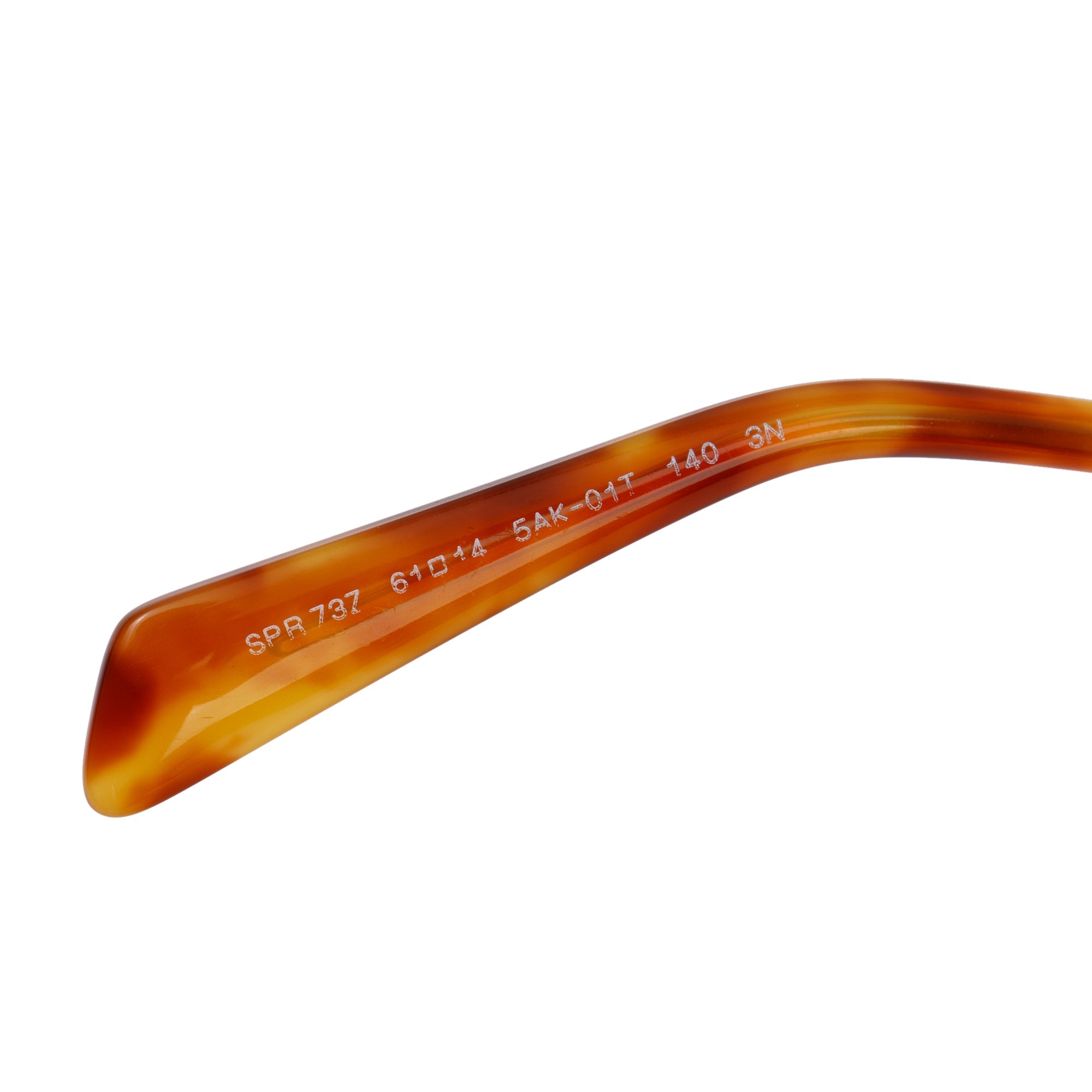 Prada SPR737 Gold-Tonte Metal Triangle Logo Aviator Sunglasses w/ Case