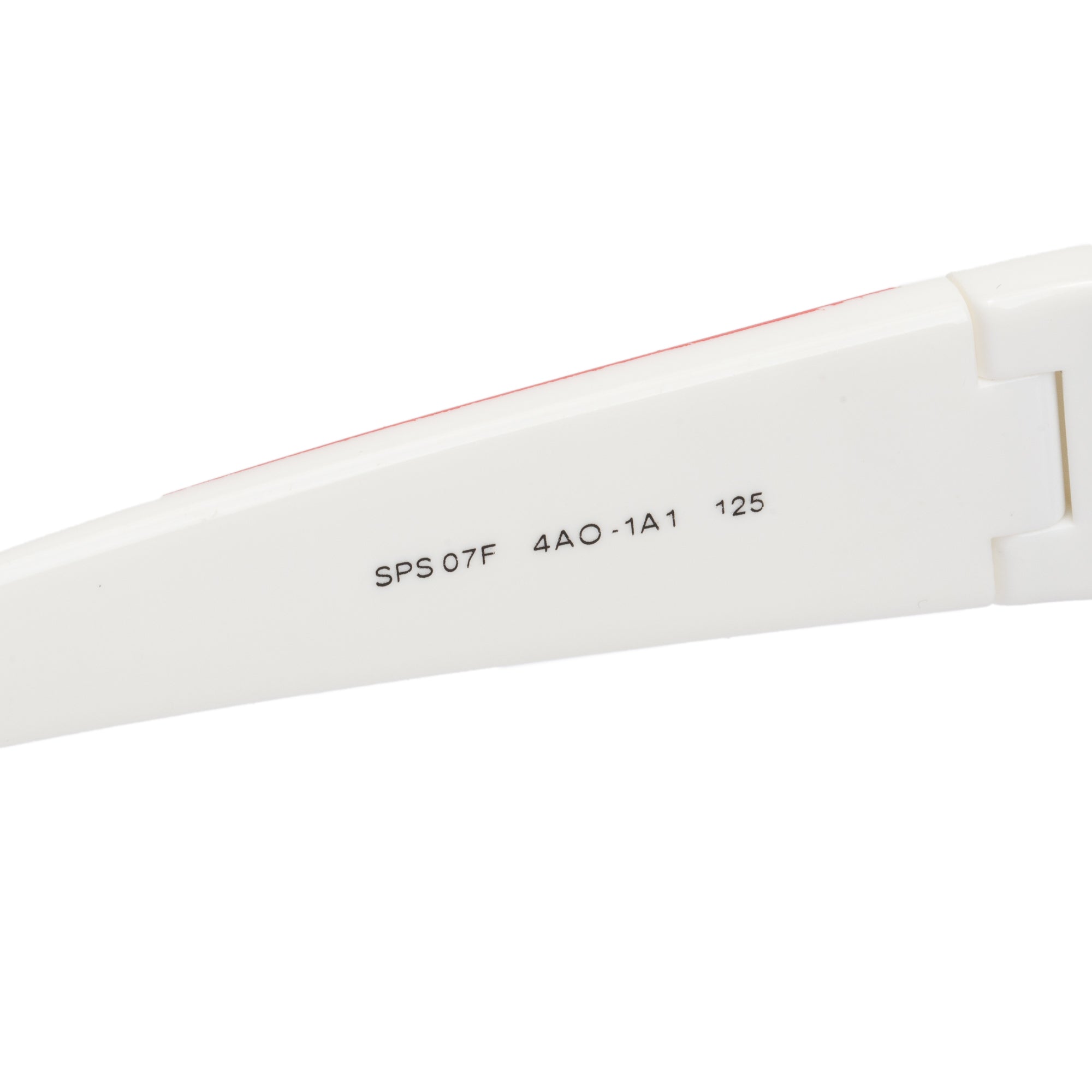 Prada SPS 07F White Acetate Shield Sunglasses w/ Box