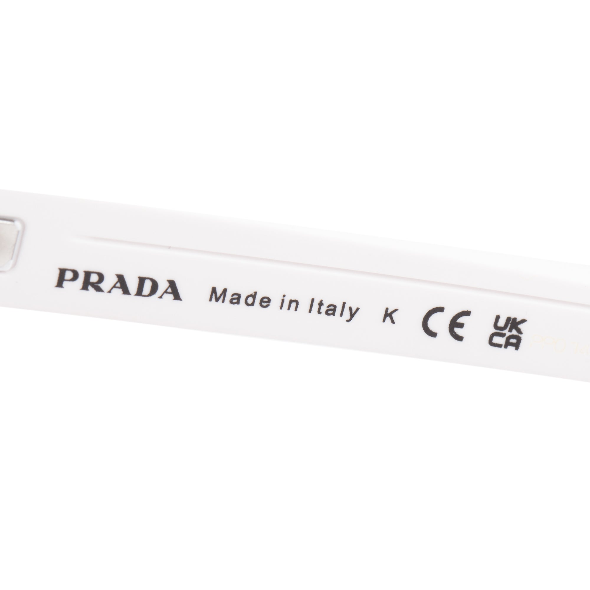 Prada SPS04W Black & White Linea Rossa Impavid Shield Sunglasses w/ Box & Case