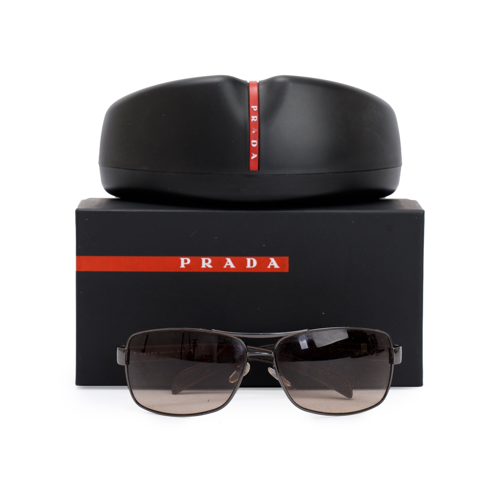 Prada SPS54I Linea Rossa Sunglasses w/ Box & Case