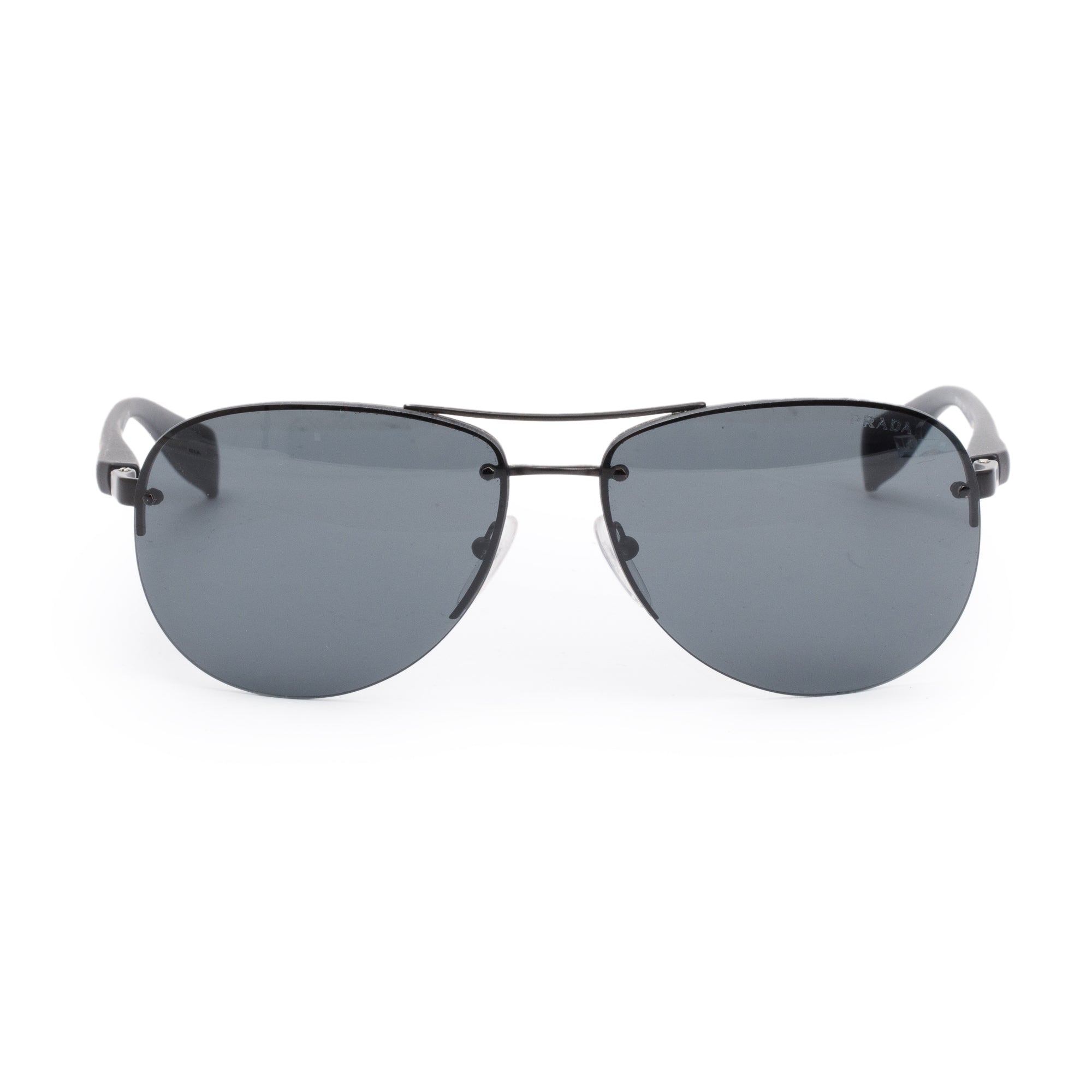 Prada SPS56M Black Linea Rossa Sport Sunglasses