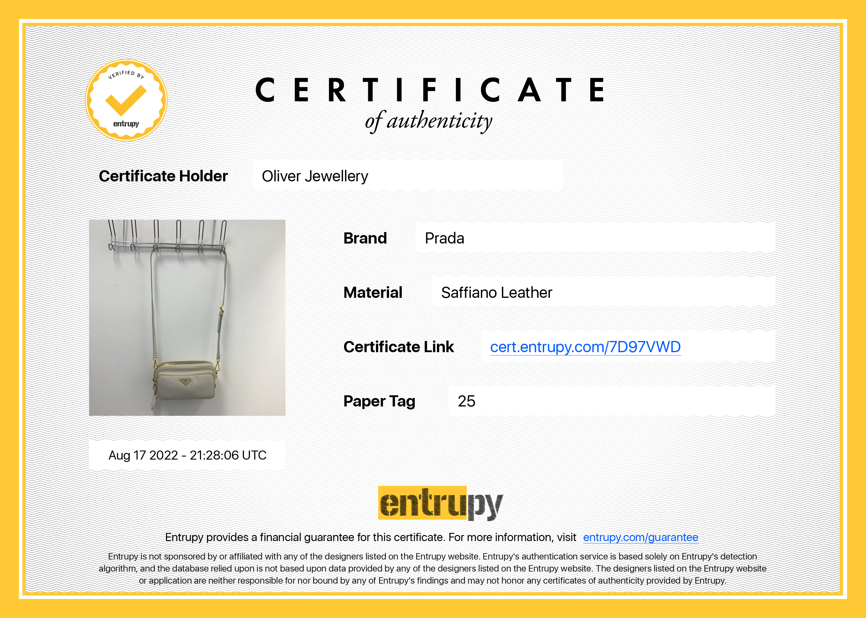 Prada Saffiano Camera Crossbody Bag