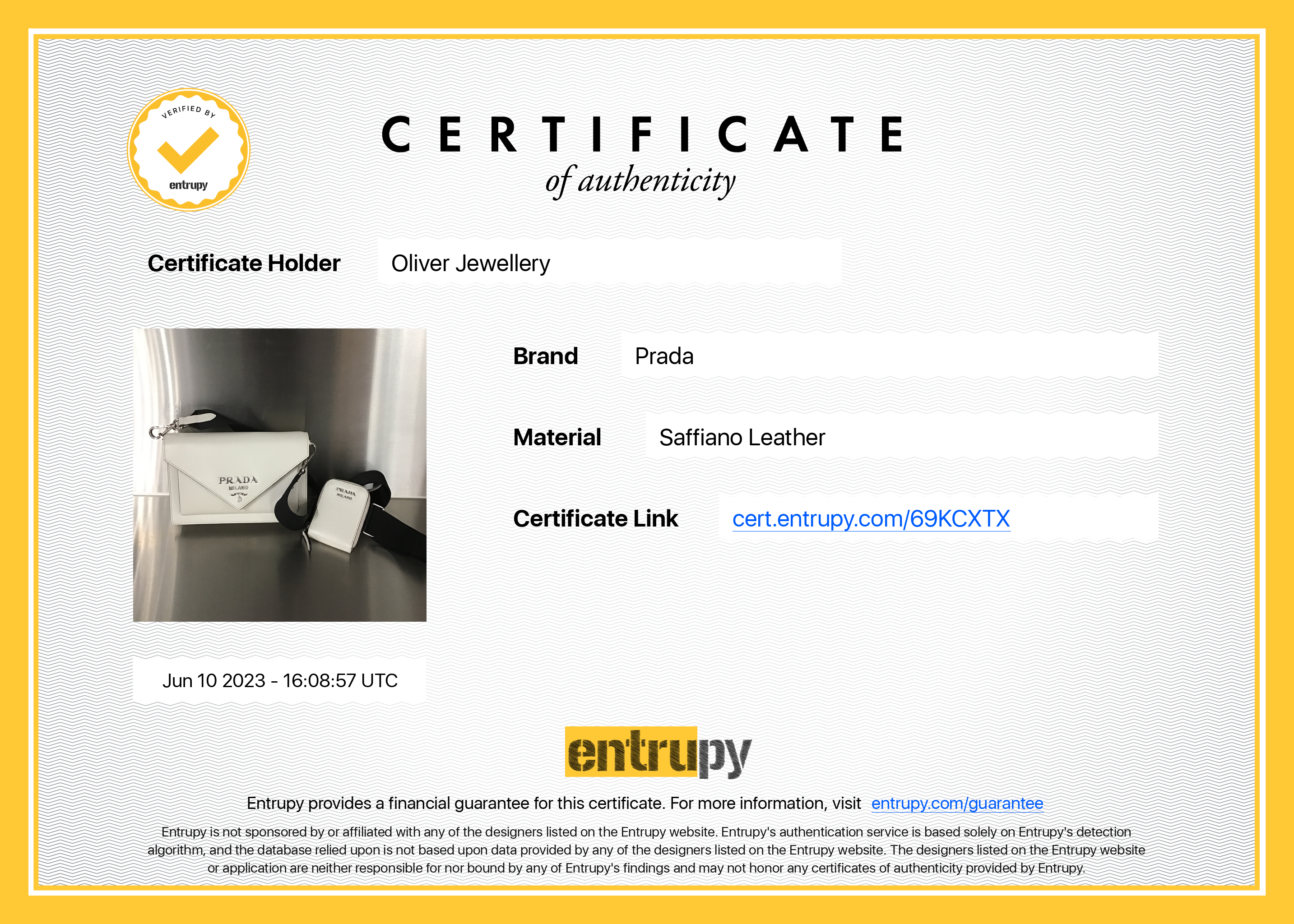 Prada Saffiano City Calf Mini Envelope Bag