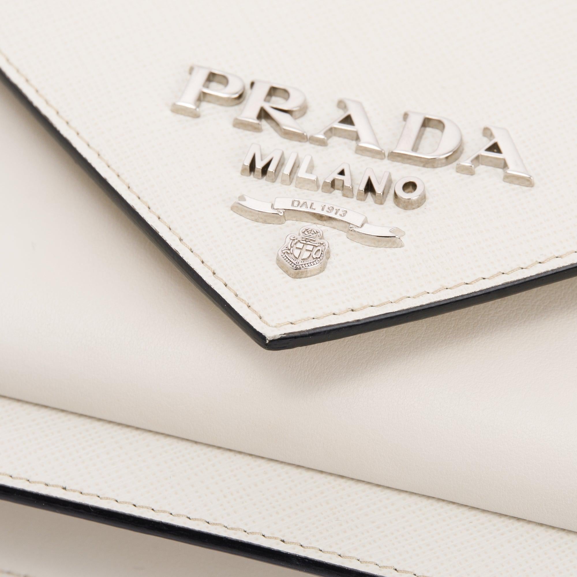 Prada Saffiano City Calf Mini Envelope Bag