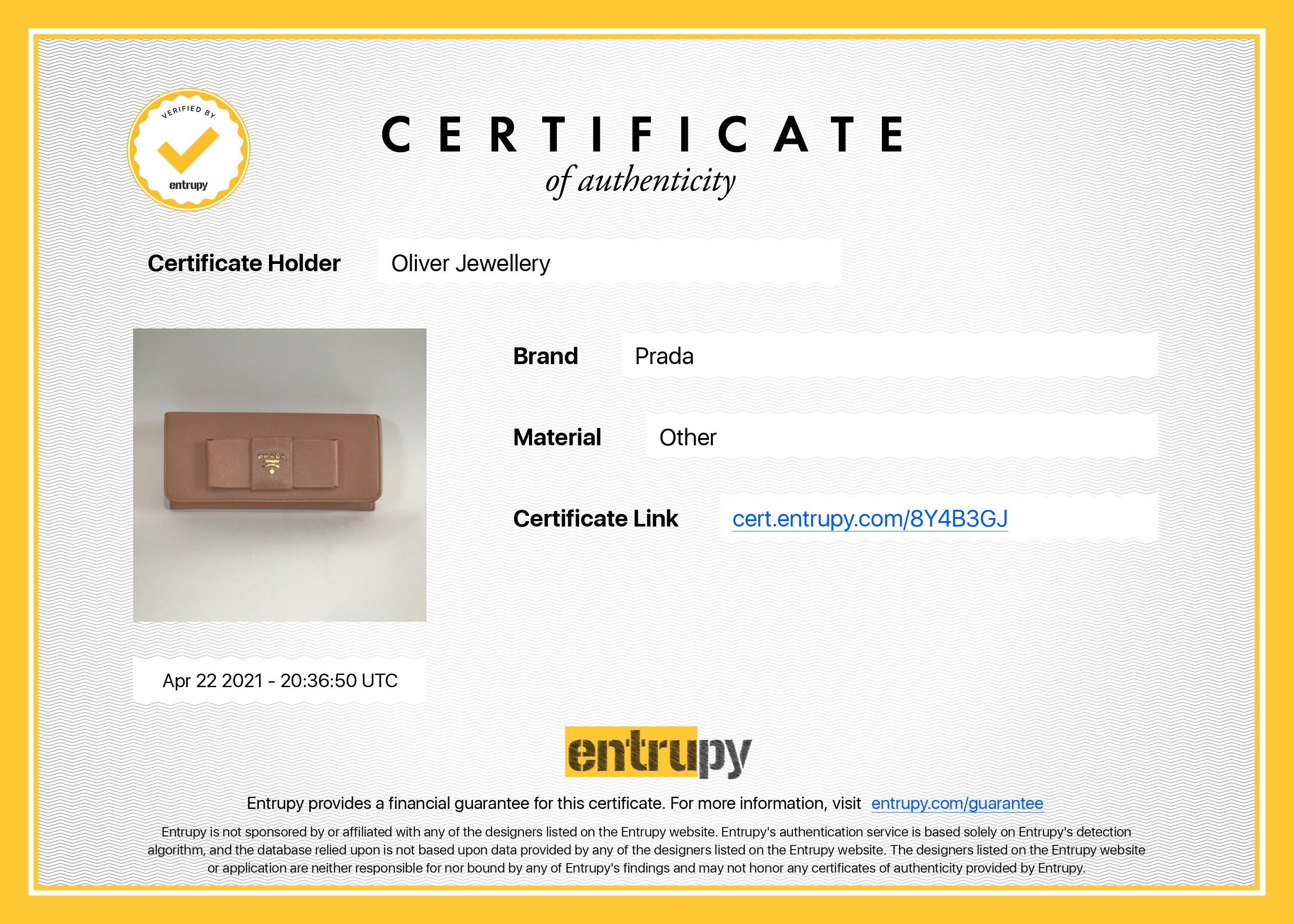 Prada Saffiano Leather Bow Wallet