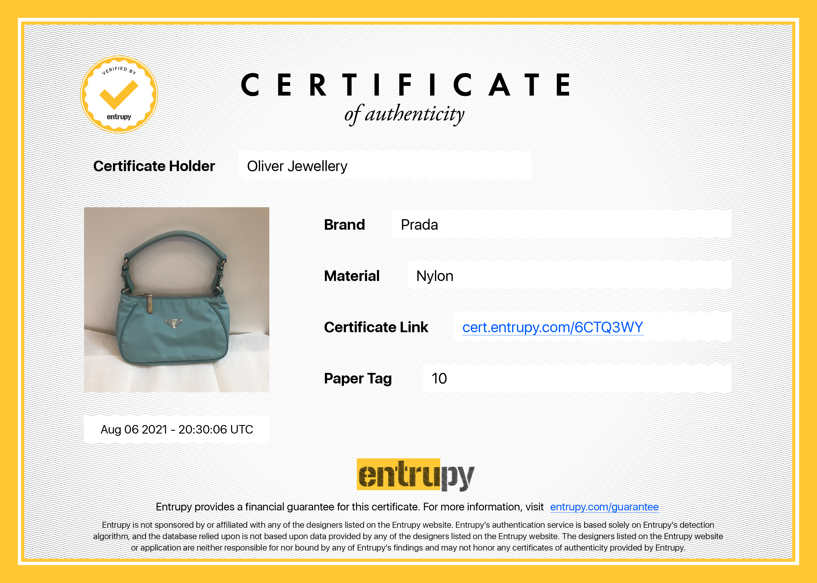 Prada Saffiano Leather Trimmed Tessuto Nylon Shoulder Bag