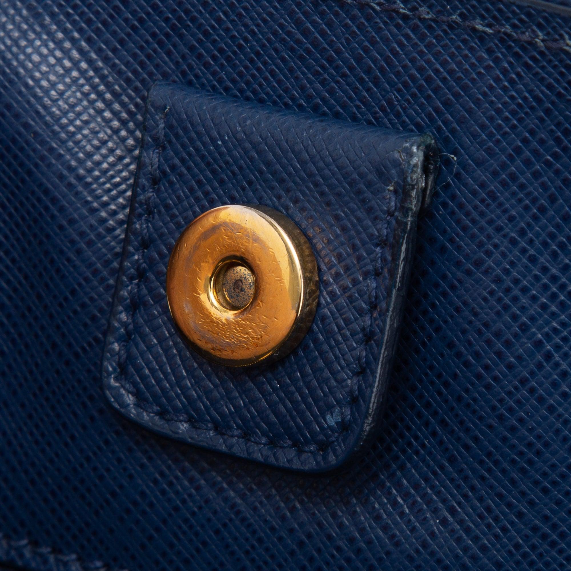 Prada Saffiano Lux Open Promenade Tote w/ Strap & Authenticity Card