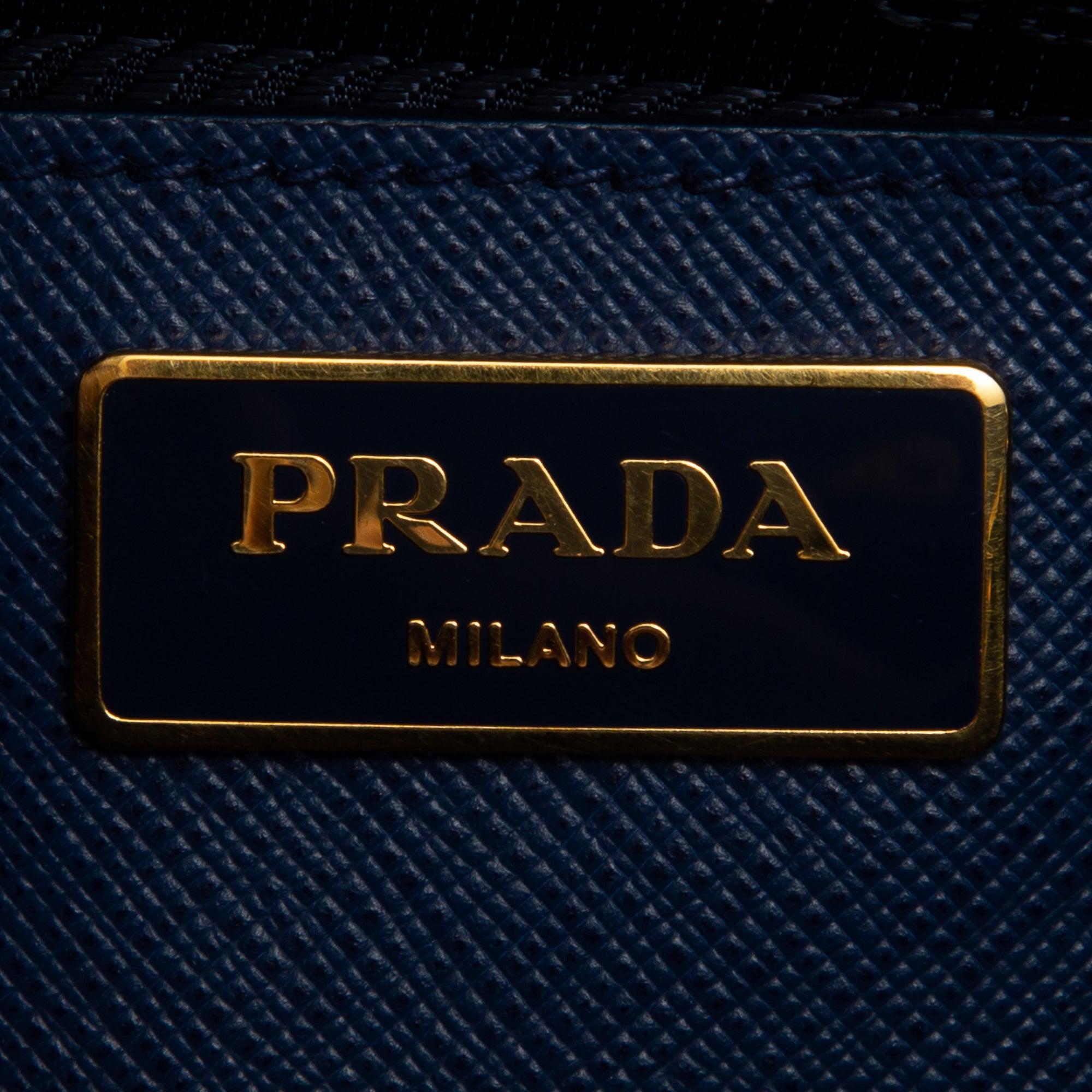 Prada Saffiano Lux Open Promenade Tote w/ Strap & Authenticity Card