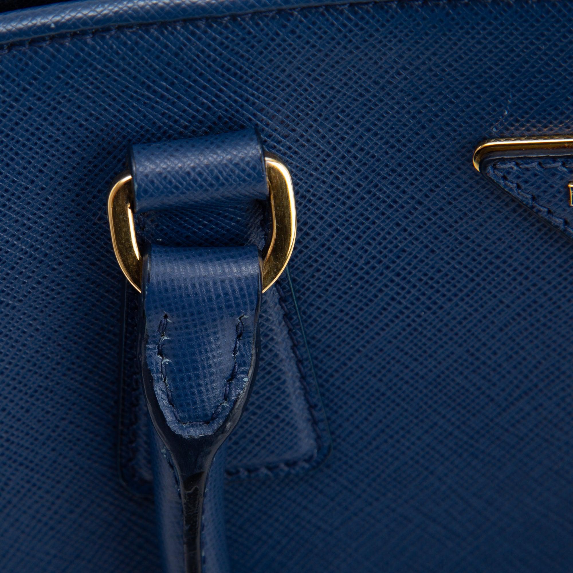 Prada Saffiano Lux Open Promenade Tote w/ Strap & Authenticity Card