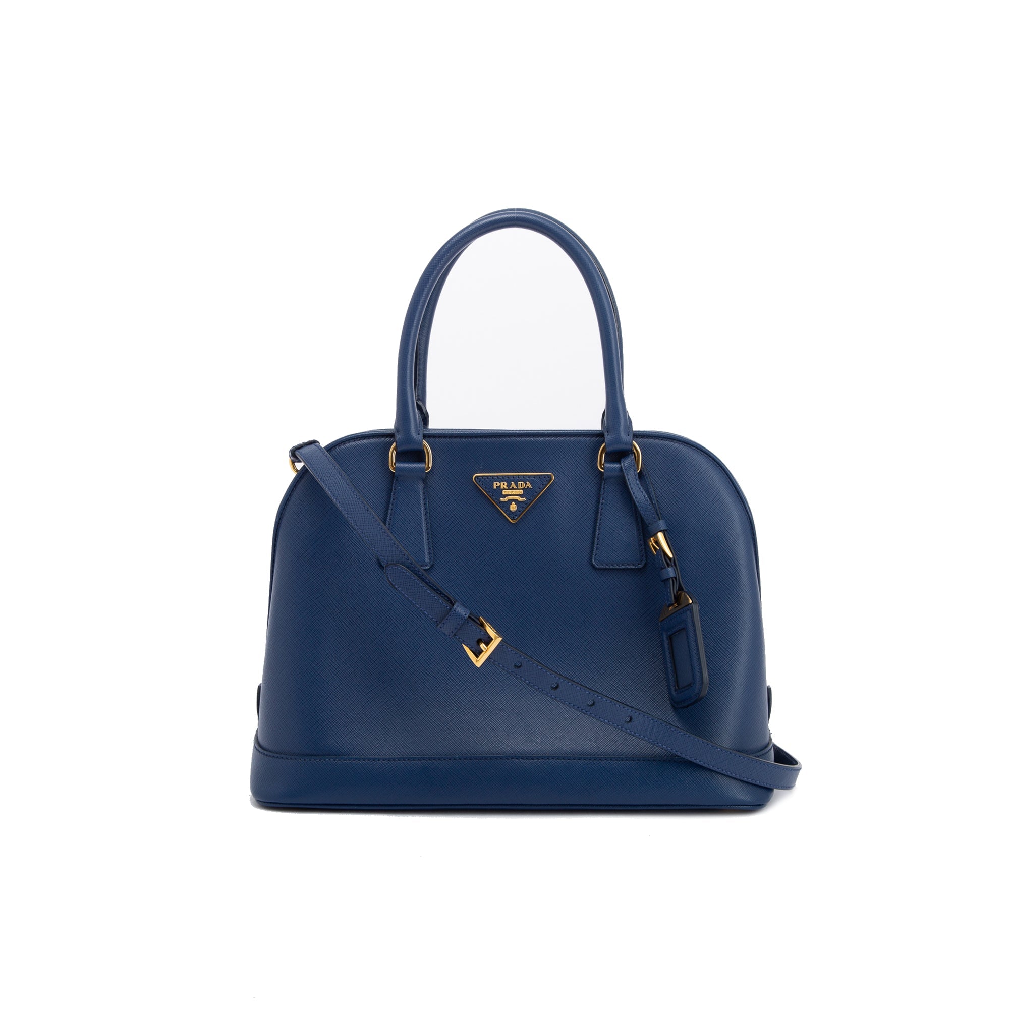 Prada Saffiano Lux Open Promenade Tote w/ Strap & Authenticity Card