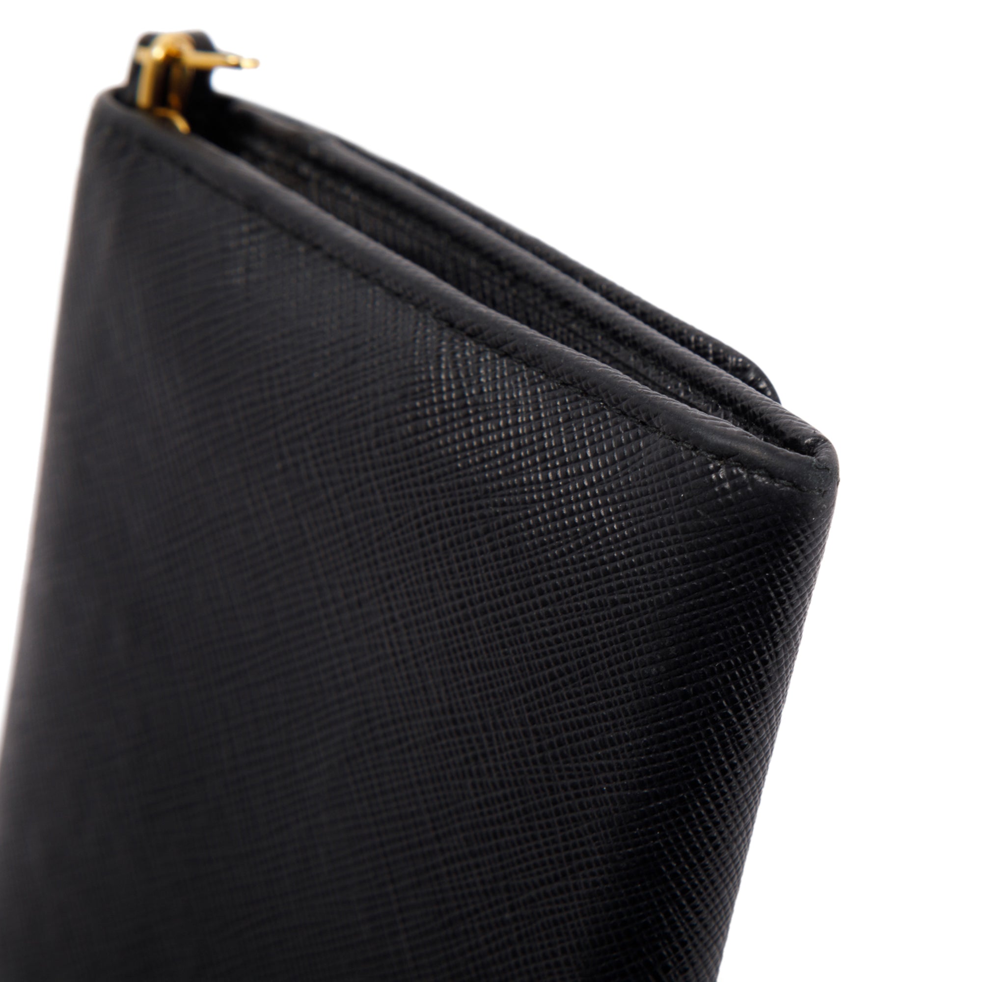 Prada Saffiano Lux Wallet on Chain w/ Box